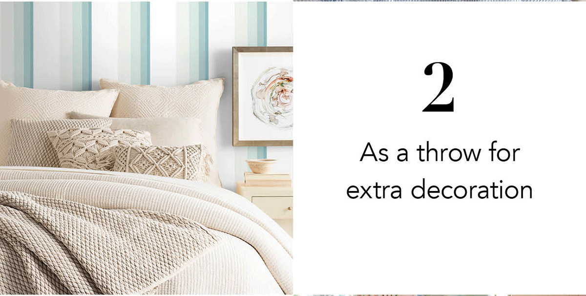 The top 3 ways to use a coverlet Annie Selke