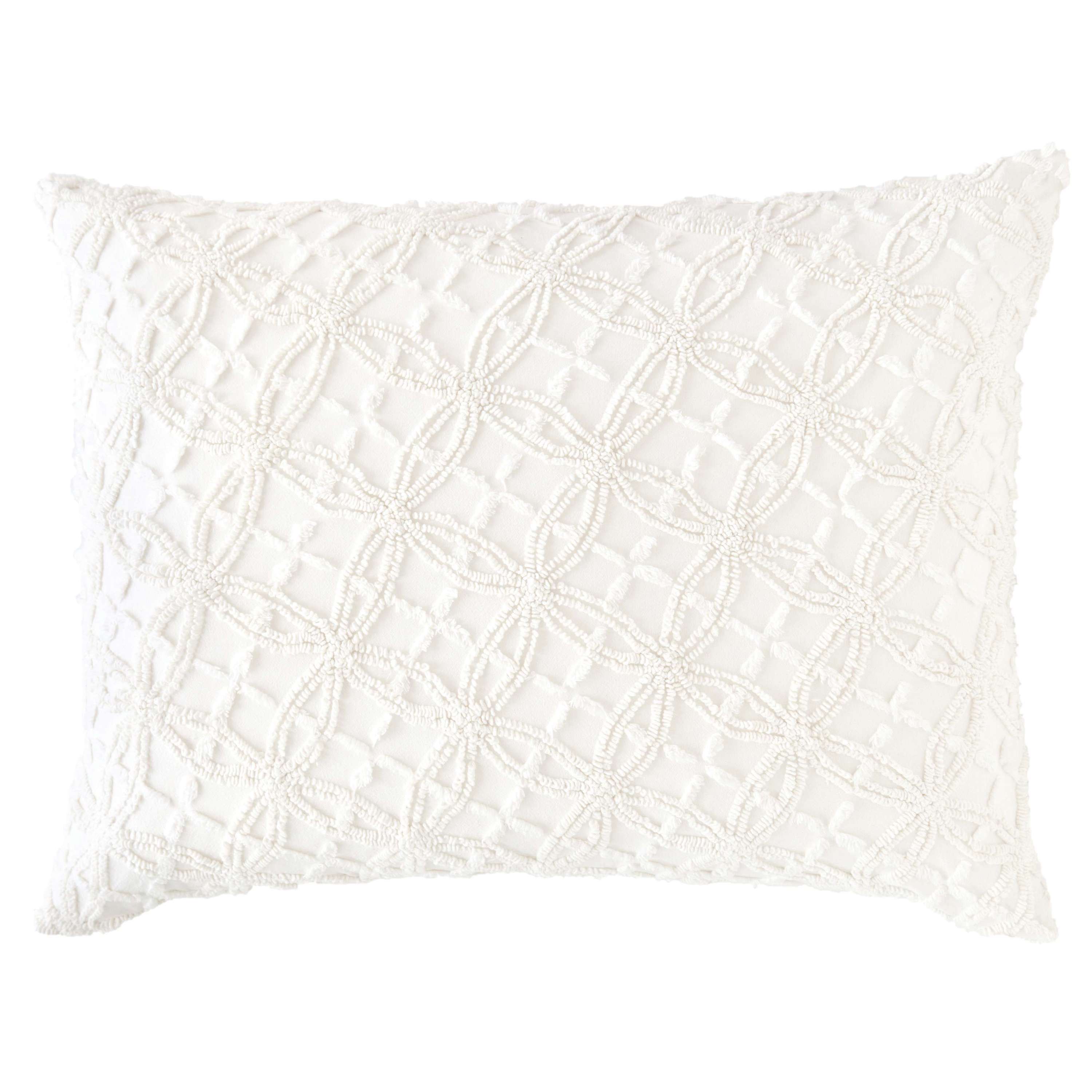 Candlewick Dove White Continental Pillow Pine Cone Hill