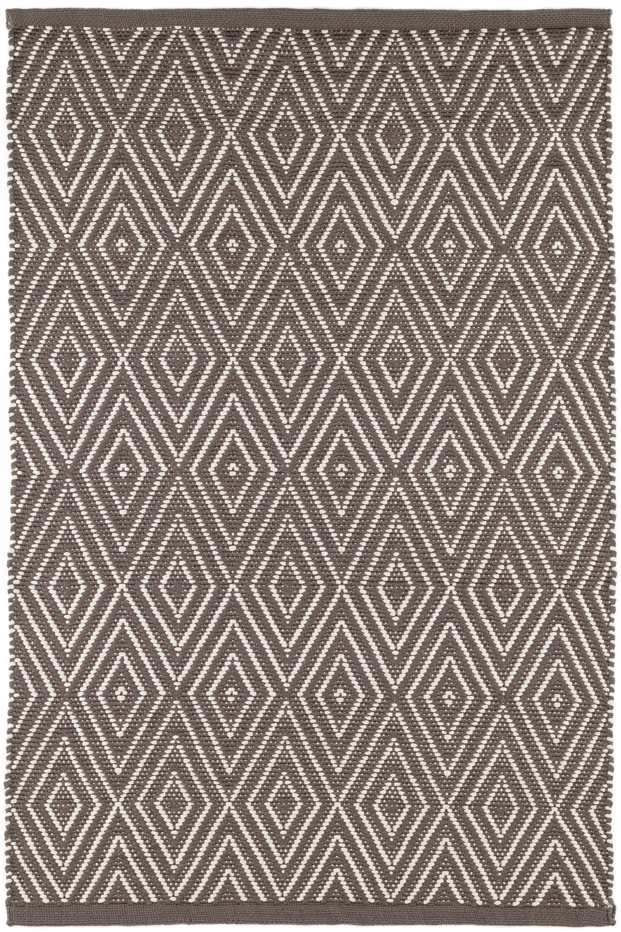 Diamond Charcoal/Taupe Indoor/Outdoor Rug Dash & Albert