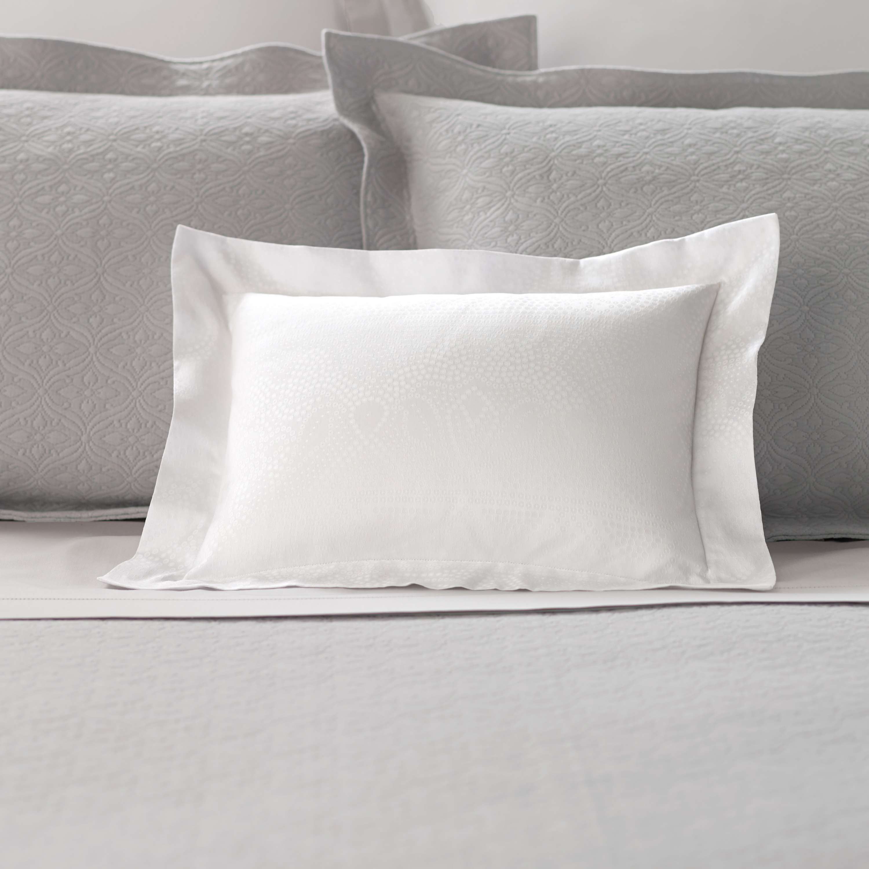 Dots White Decorative Pillow Luxe