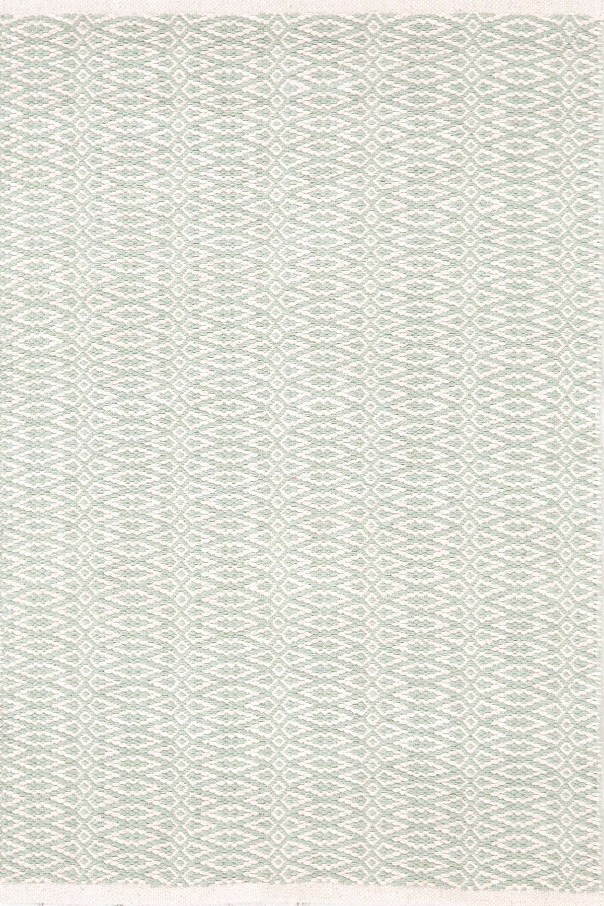 Fair Isle Ocean/Ivory Cotton Woven Rug Dash & Albert