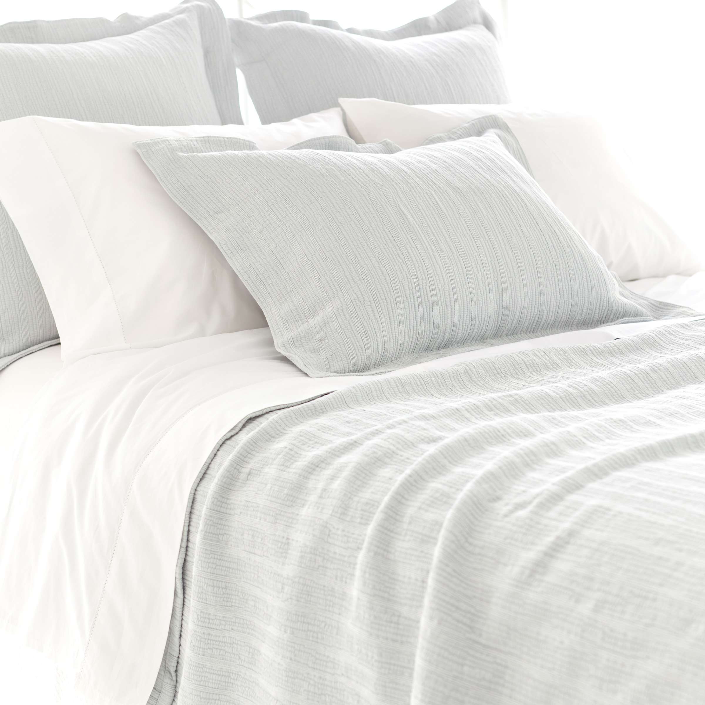 Hardwood Canopy Blue Matelassé Coverlet The Outlet