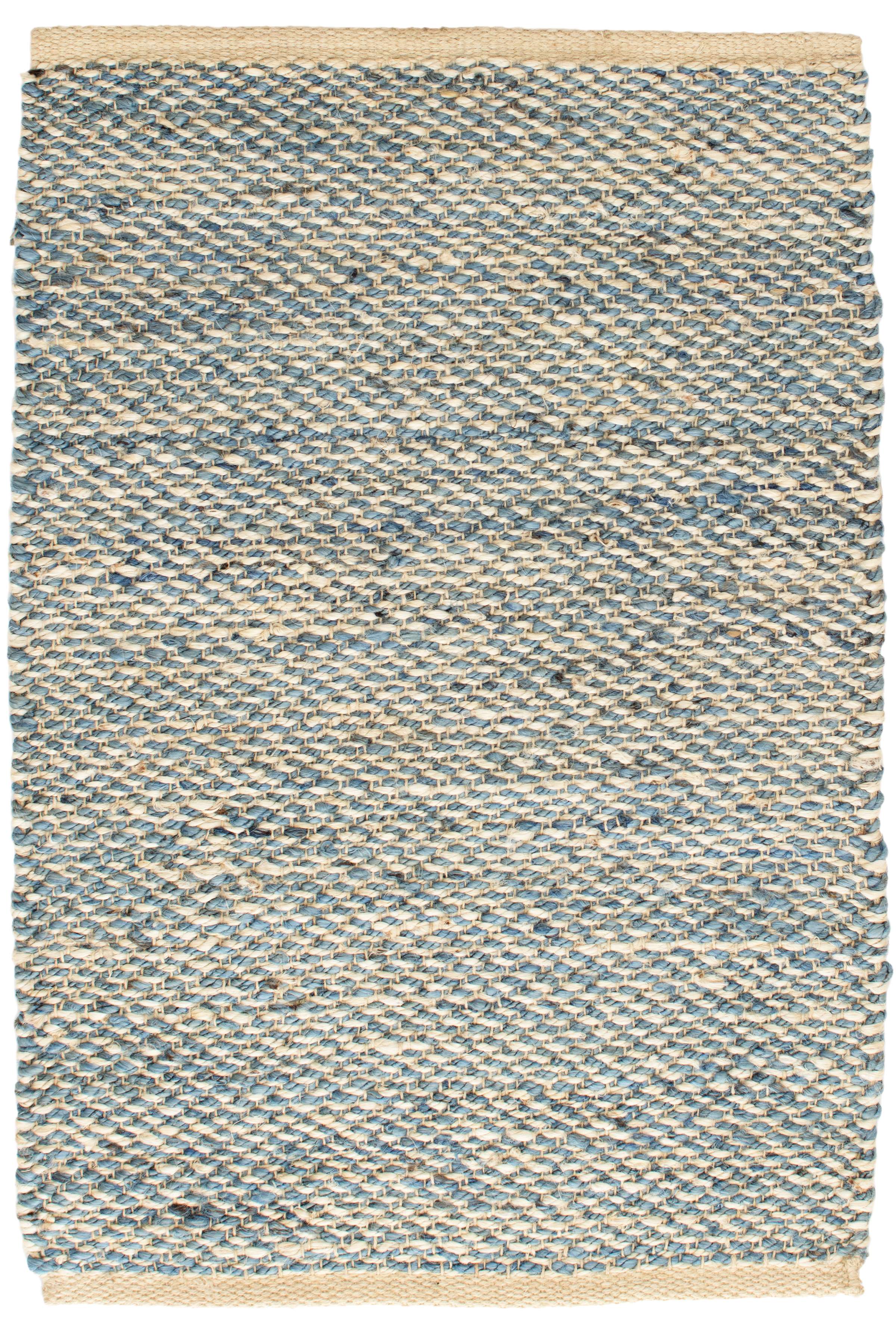 Jacinto French Blue Woven Jute Rug Dash & Albert