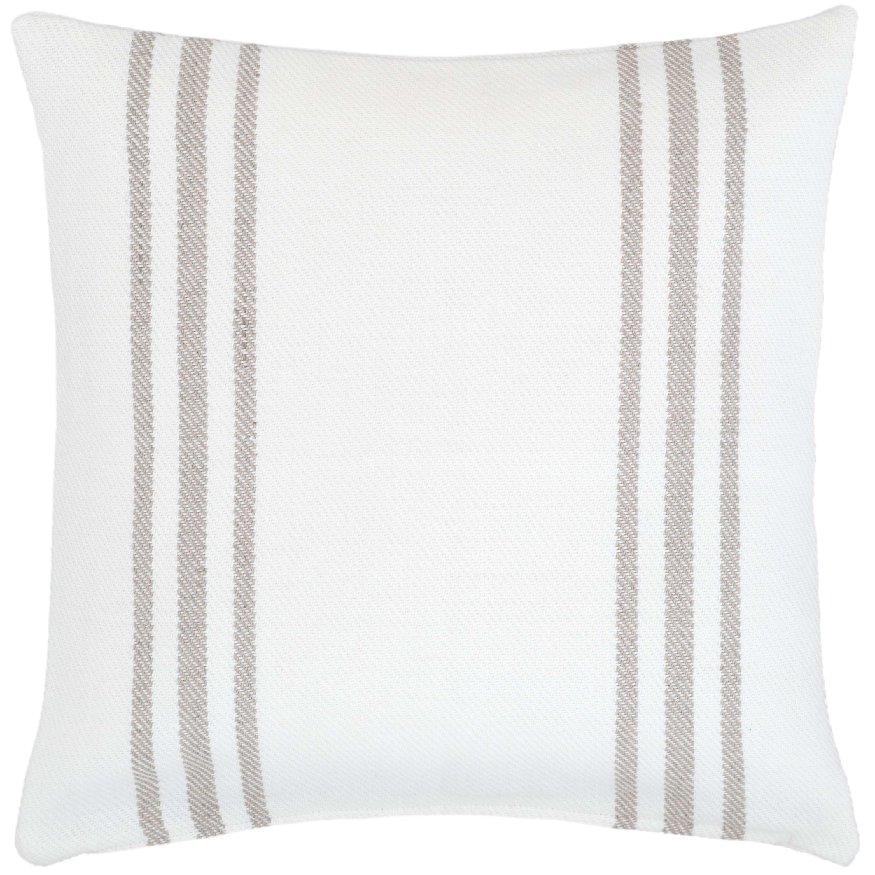 Lexington White/Platinum Indoor/Outdoor Pillow Fresh American