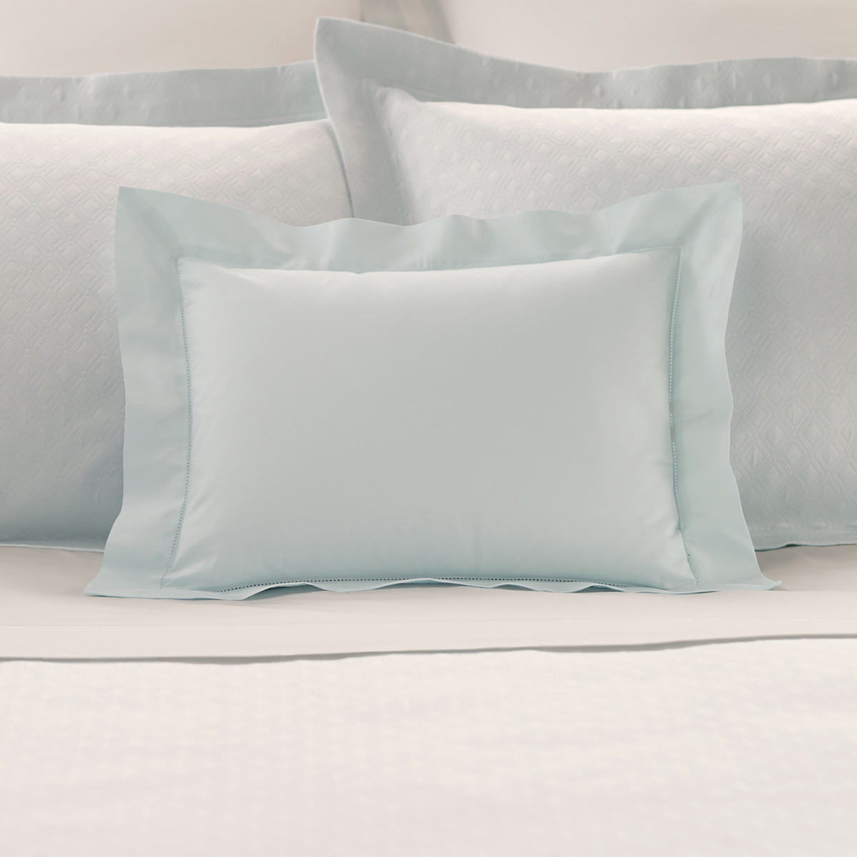 Lia Pearl Blue Decorative Pillow Luxe