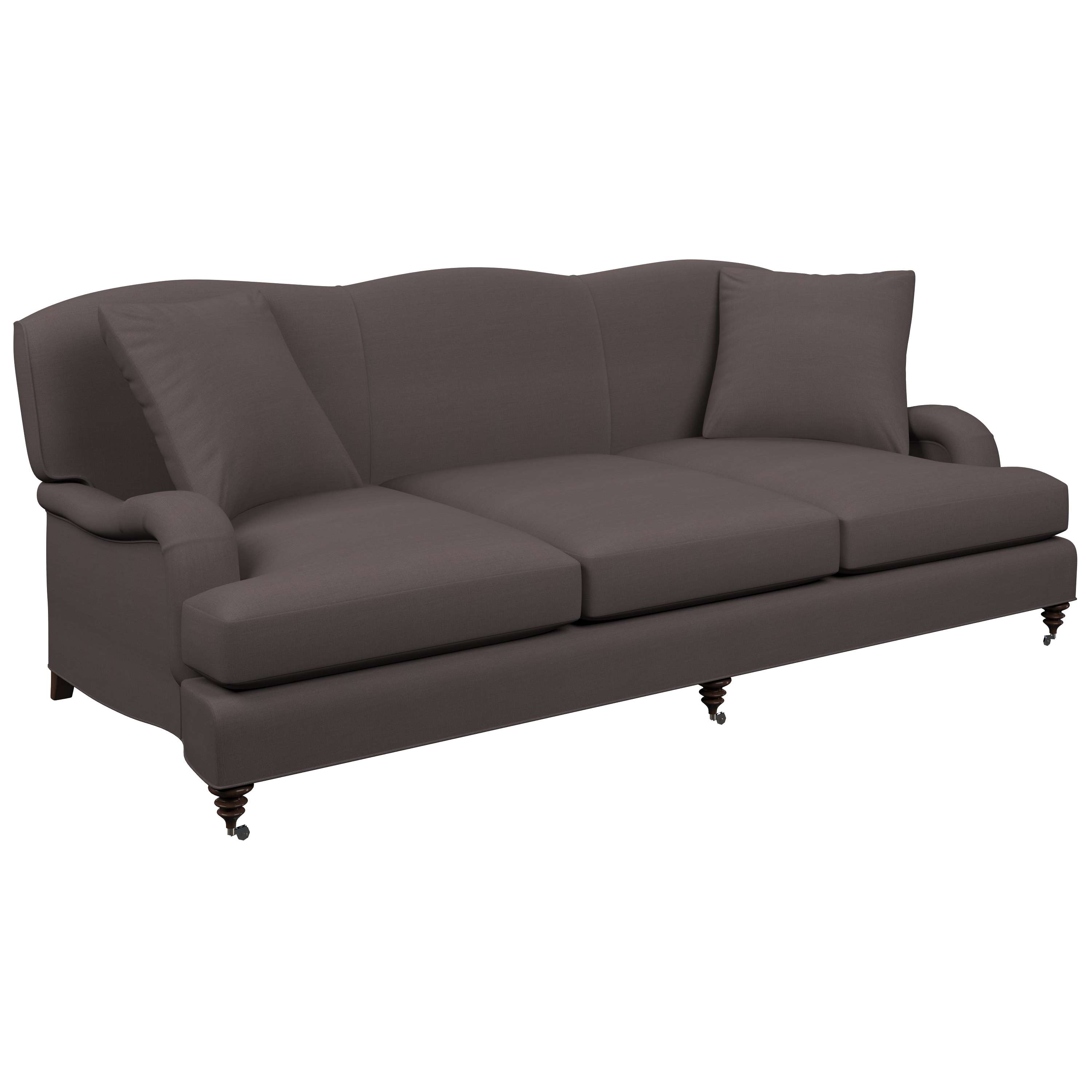 Estate Linen Shale Litchfield 3 Seater Sofa Furniture