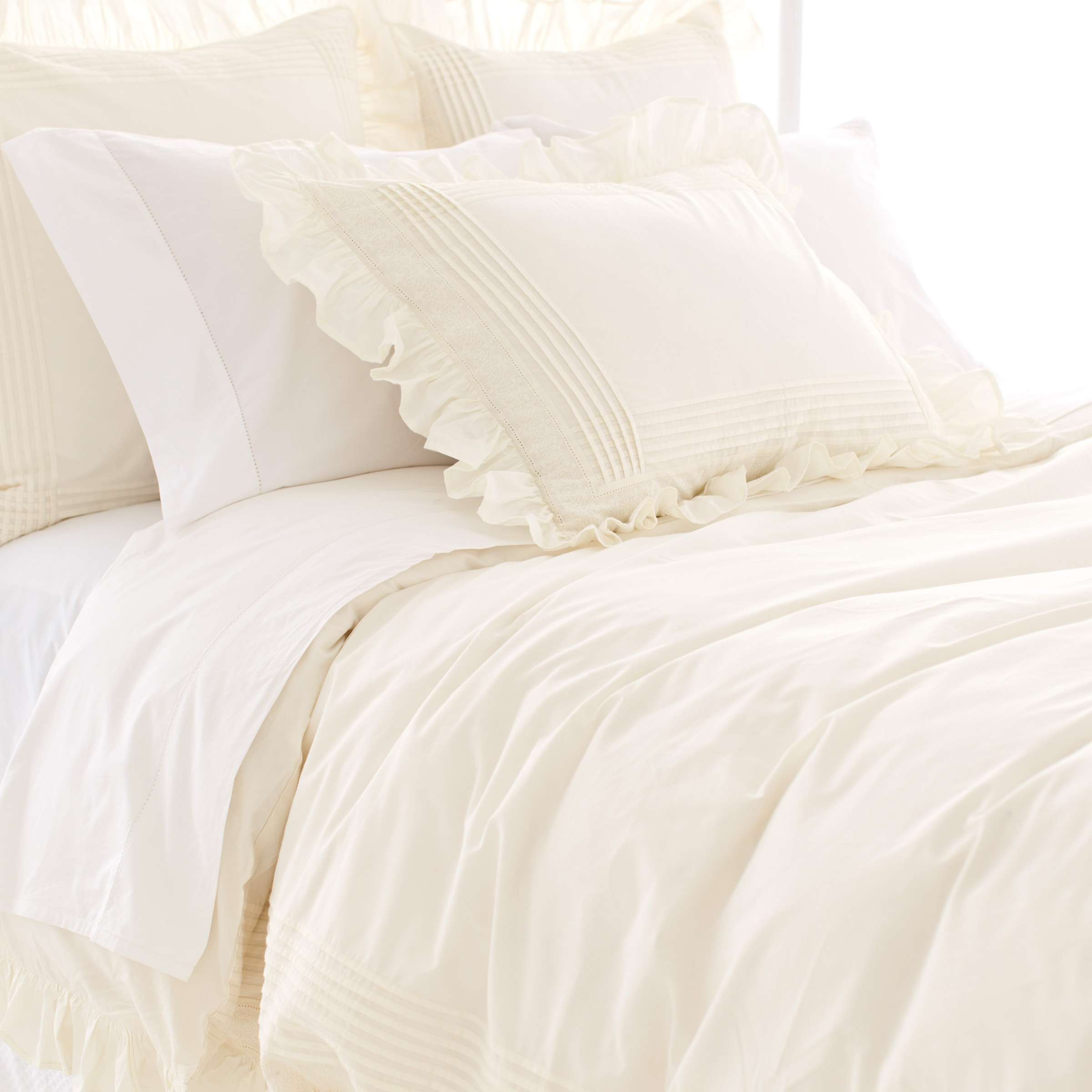 Louisa Ivory Duvet Cover Pine Cone Hill