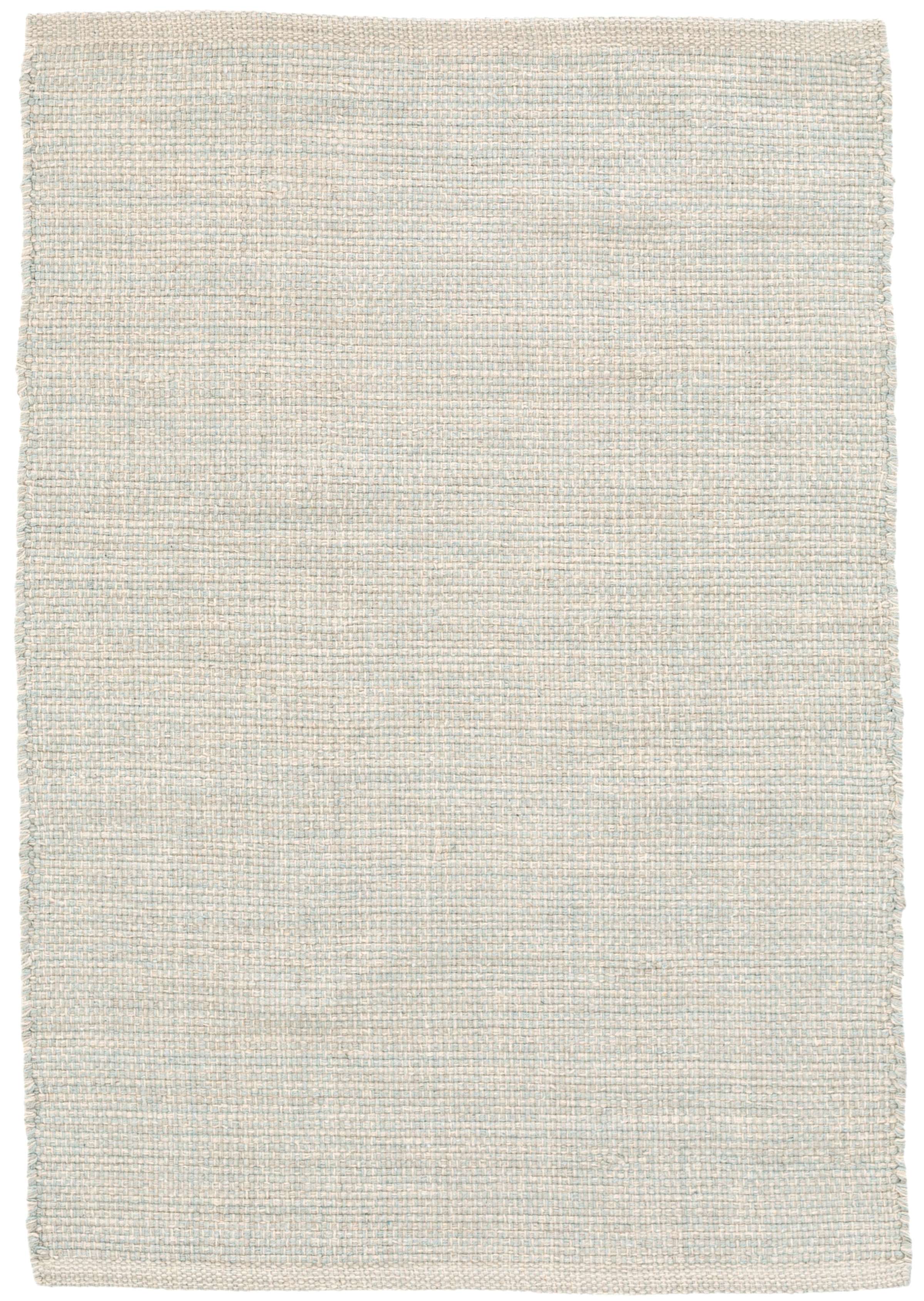 Marled Light Blue Woven Cotton Rug Dash & Albert