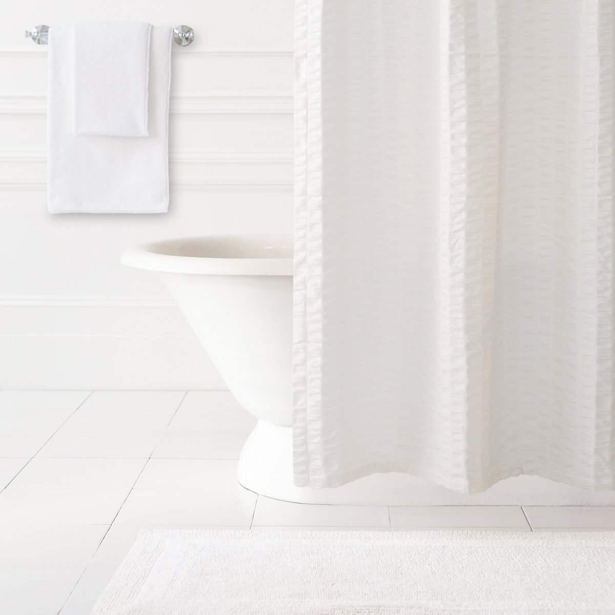 White Shower Curtain White Shower Curtain