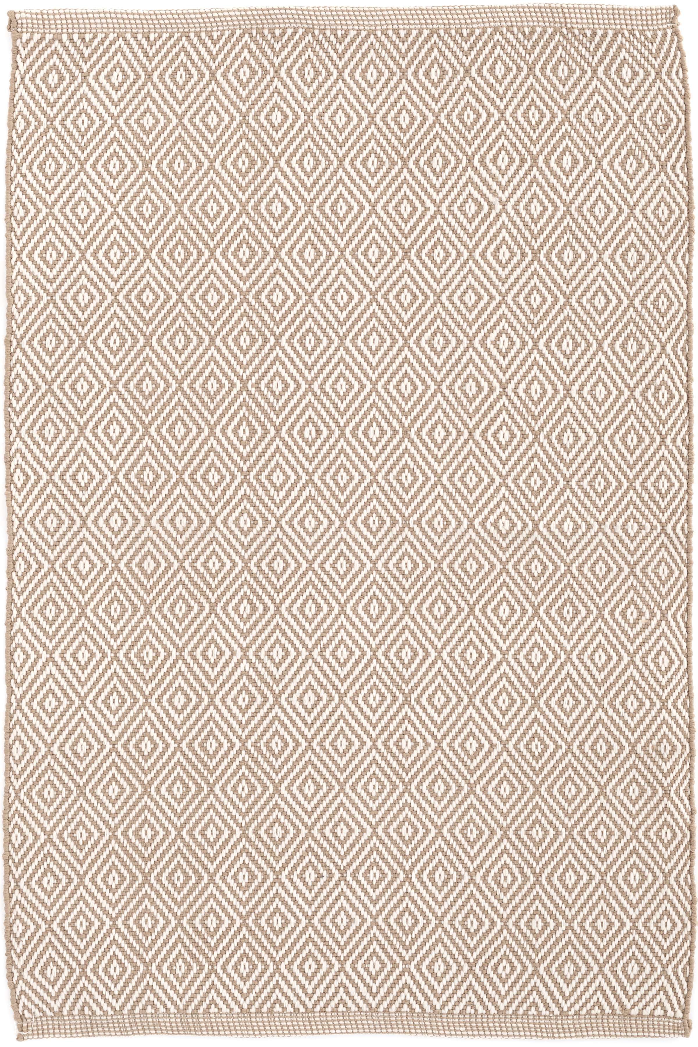 Petit Diamond Khaki/Ivory Indoor/Outdoor Rug Dash & Albert