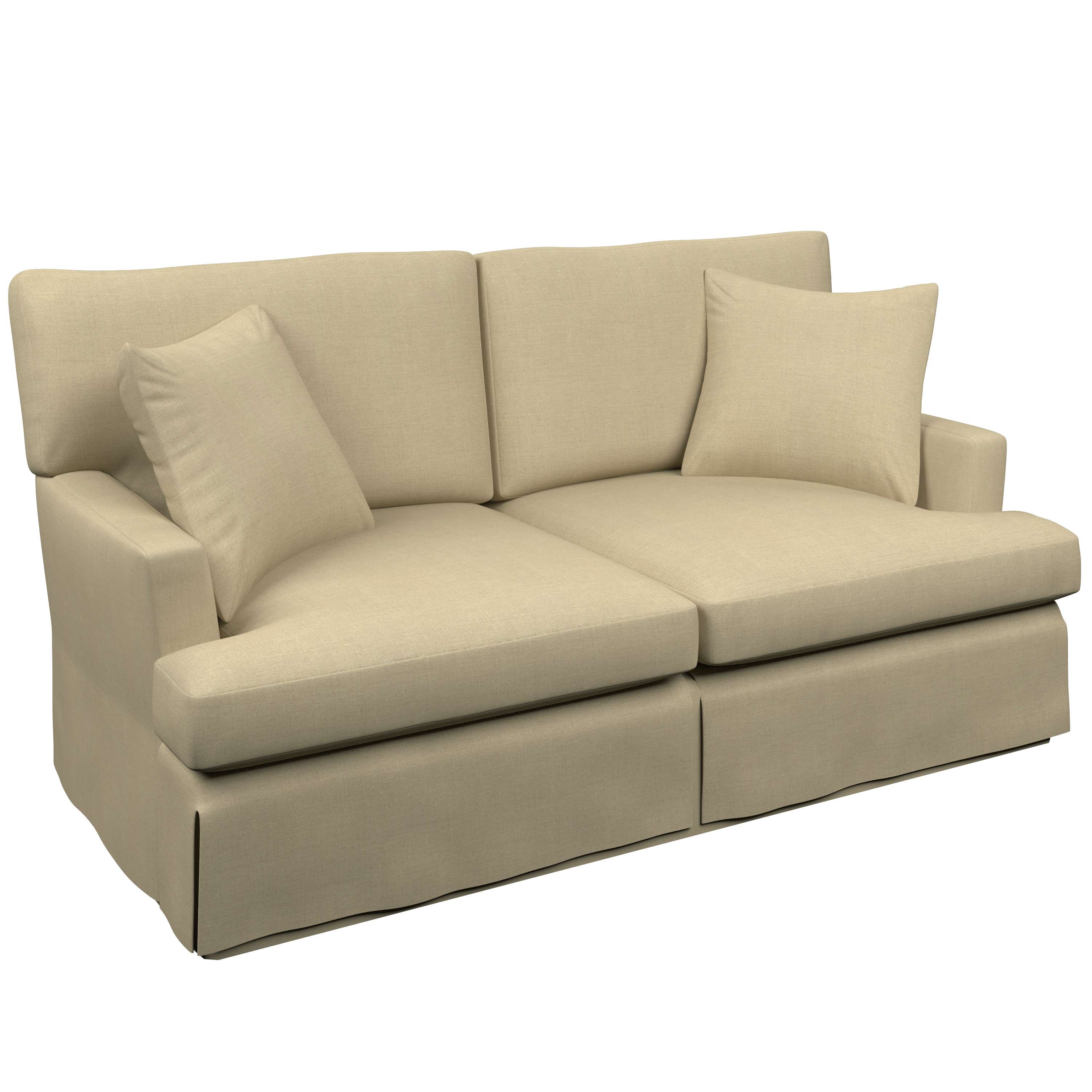 Estate Linen Natural Saybrook 2 Seater Upholstered Sofa Furniture