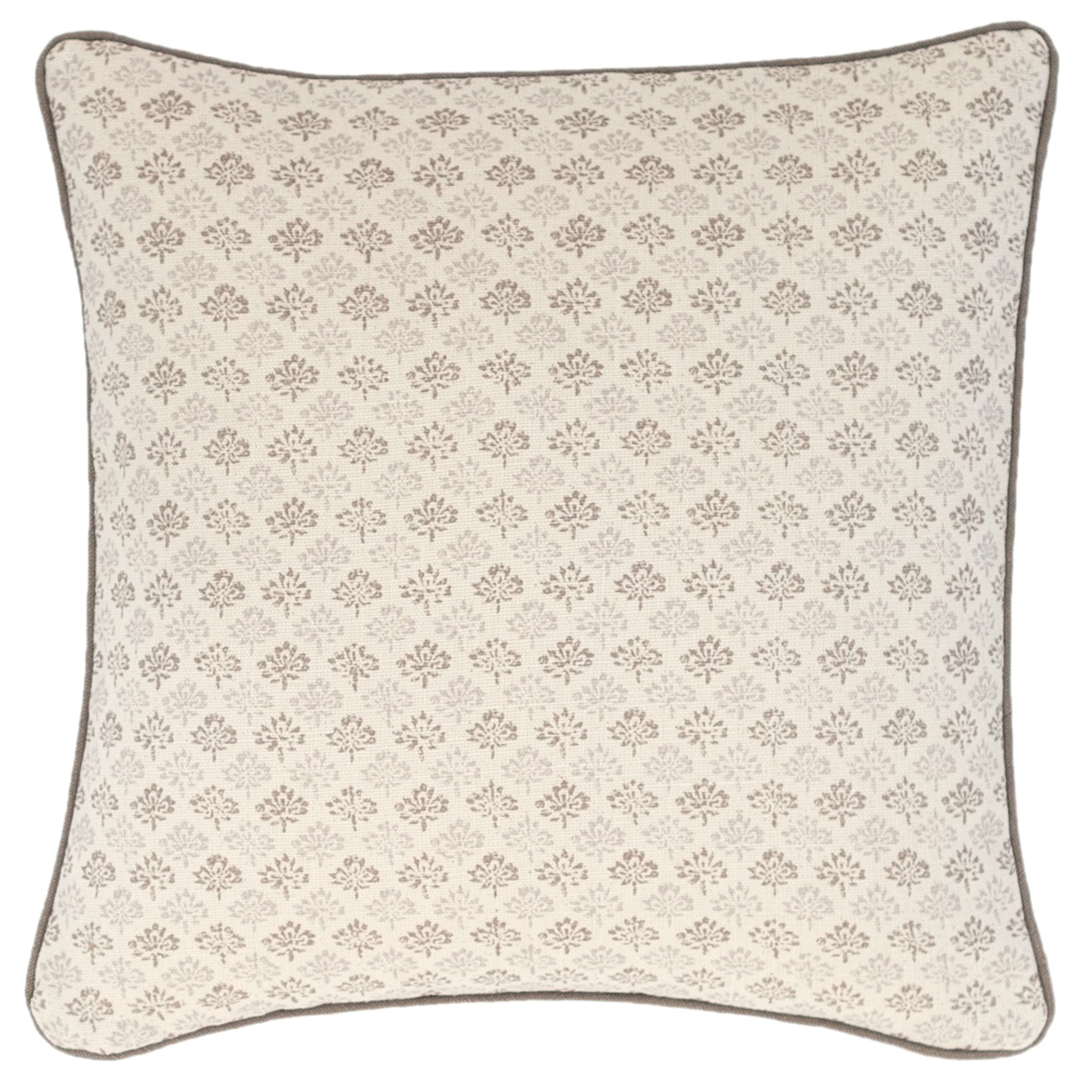 Aria Linen Zinc Decorative Pillow Luxe