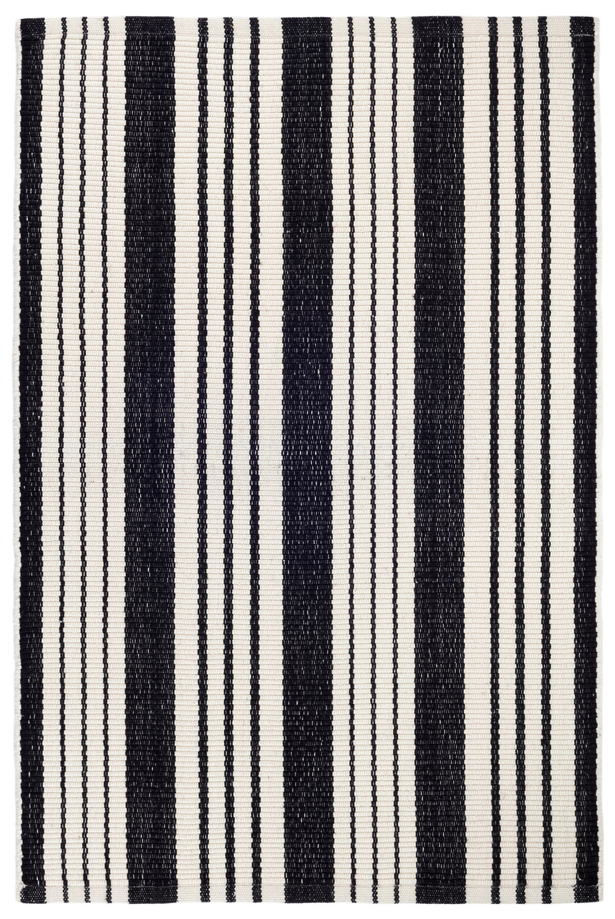 Birmingham Black Indoor Outdoor Rug, Black And White Striped Rugs