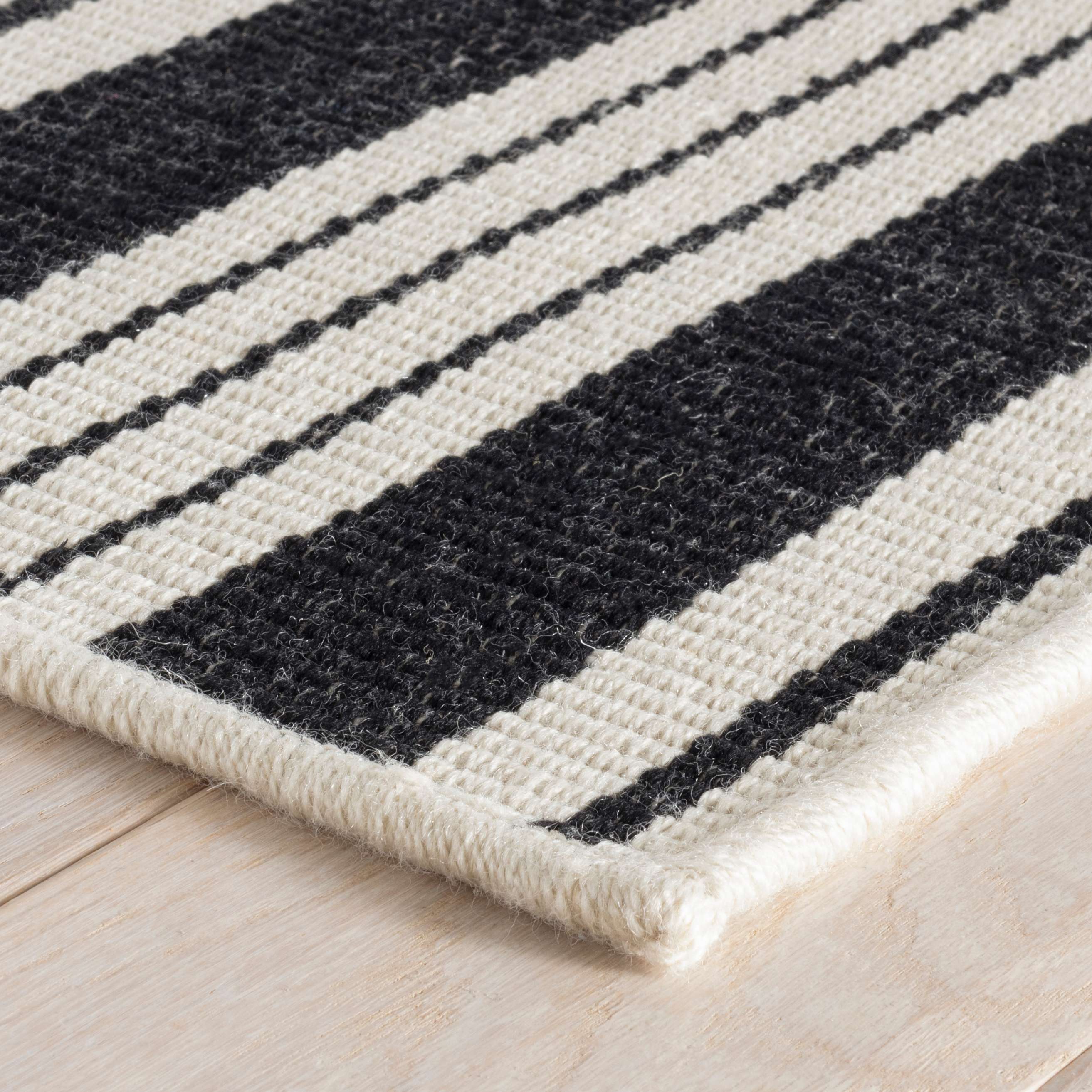 Birmingham Black Indoor/Outdoor Rug, 8x10 - Jes & Gray Living