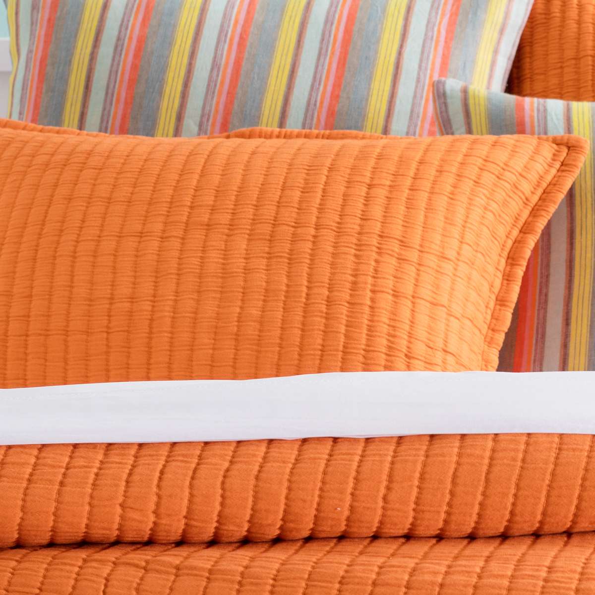 Yellow Orange Standard Pillow Covers Shams And Pillow Shams