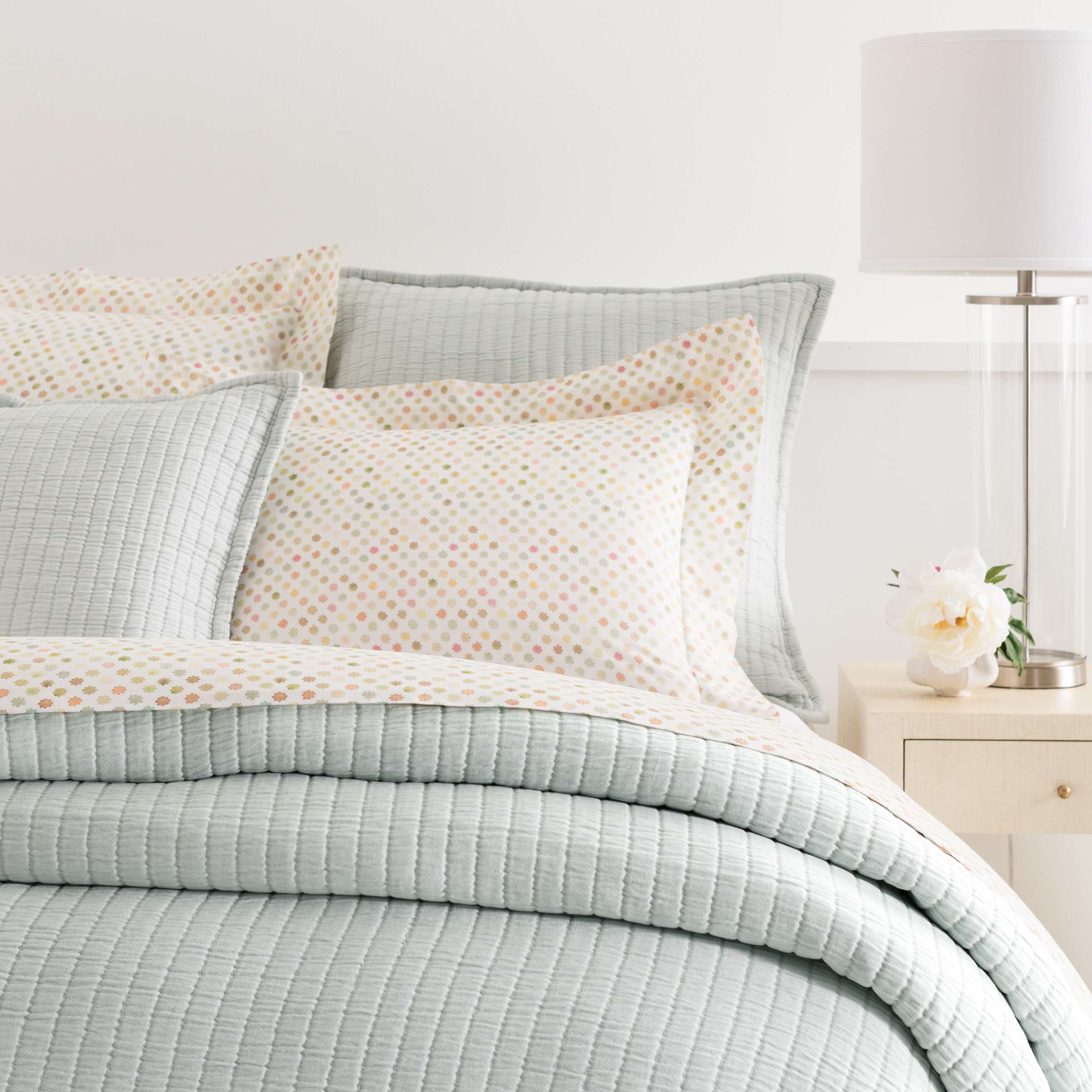 Boyfriend Sky Matelasse Coverlet Pine Cone Hill