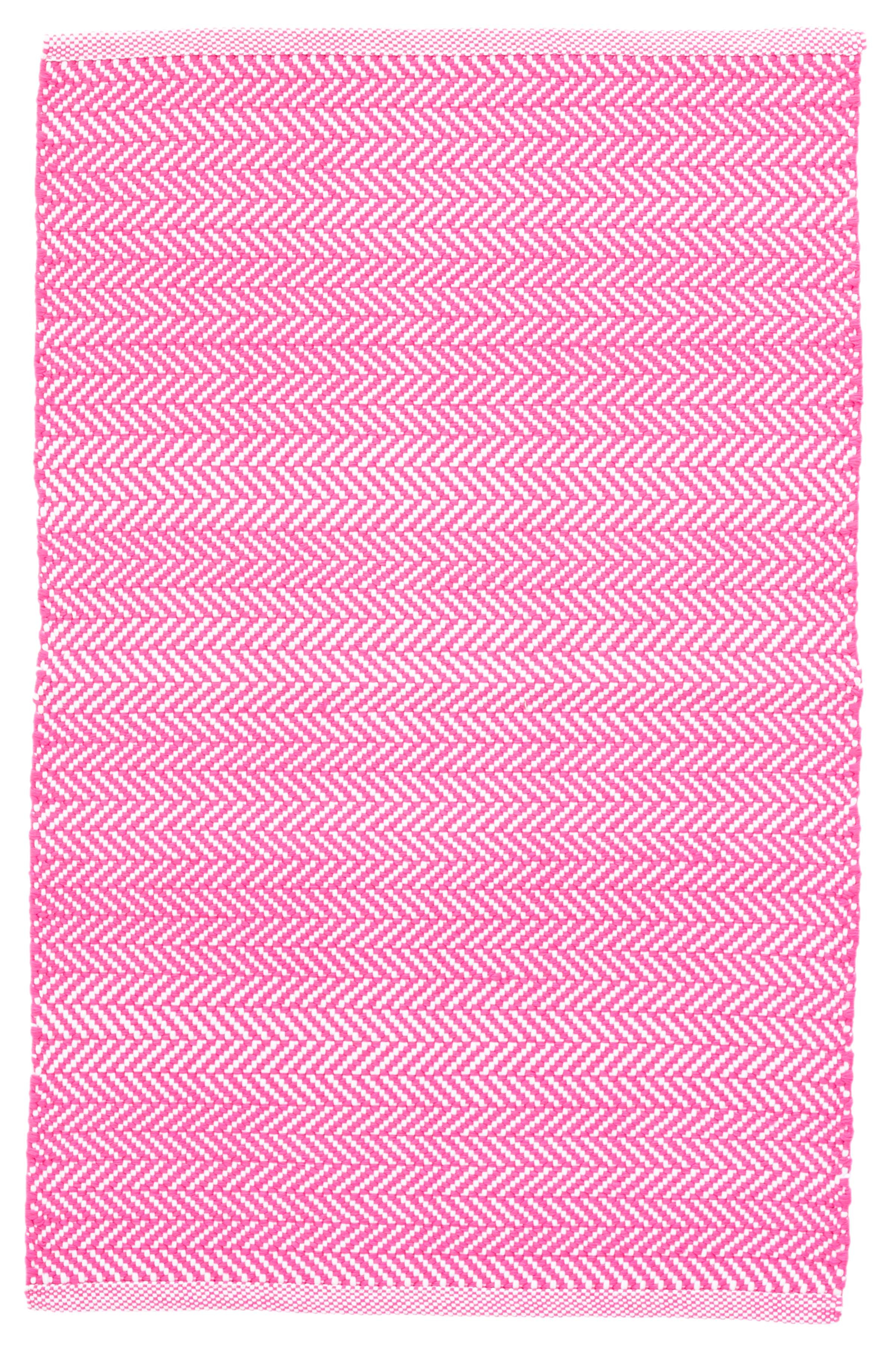 C3 Herringbone Fuchsia Indoor/Outdoor Rug The Outlet