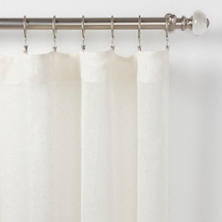 Savannah Dot Linen Ivory Curtain Panel