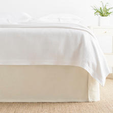 Cameo Linen Ivory Bed Skirt