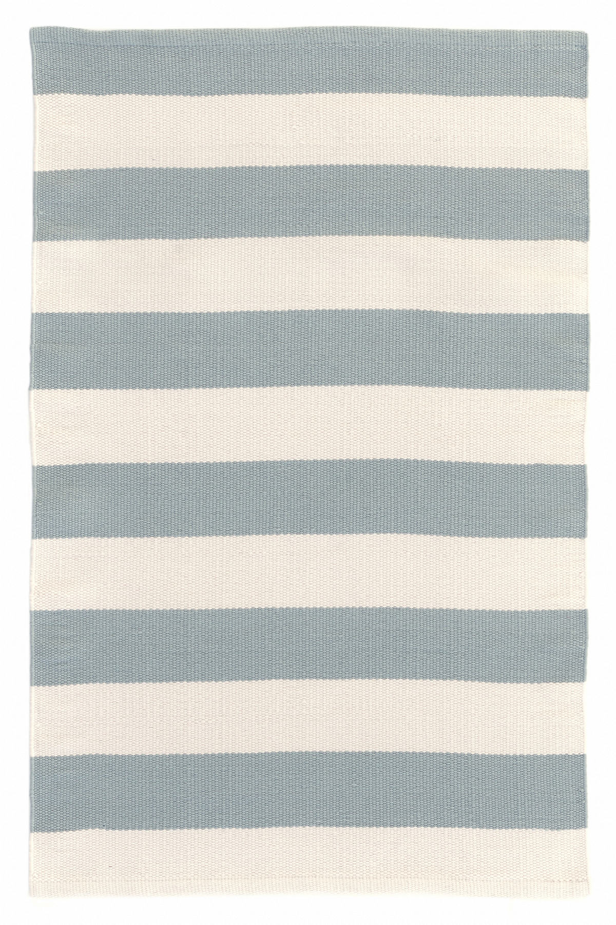 Catamaran Stripe Light Blue Ivory, Indoor Outdoor Blue Striped Rug