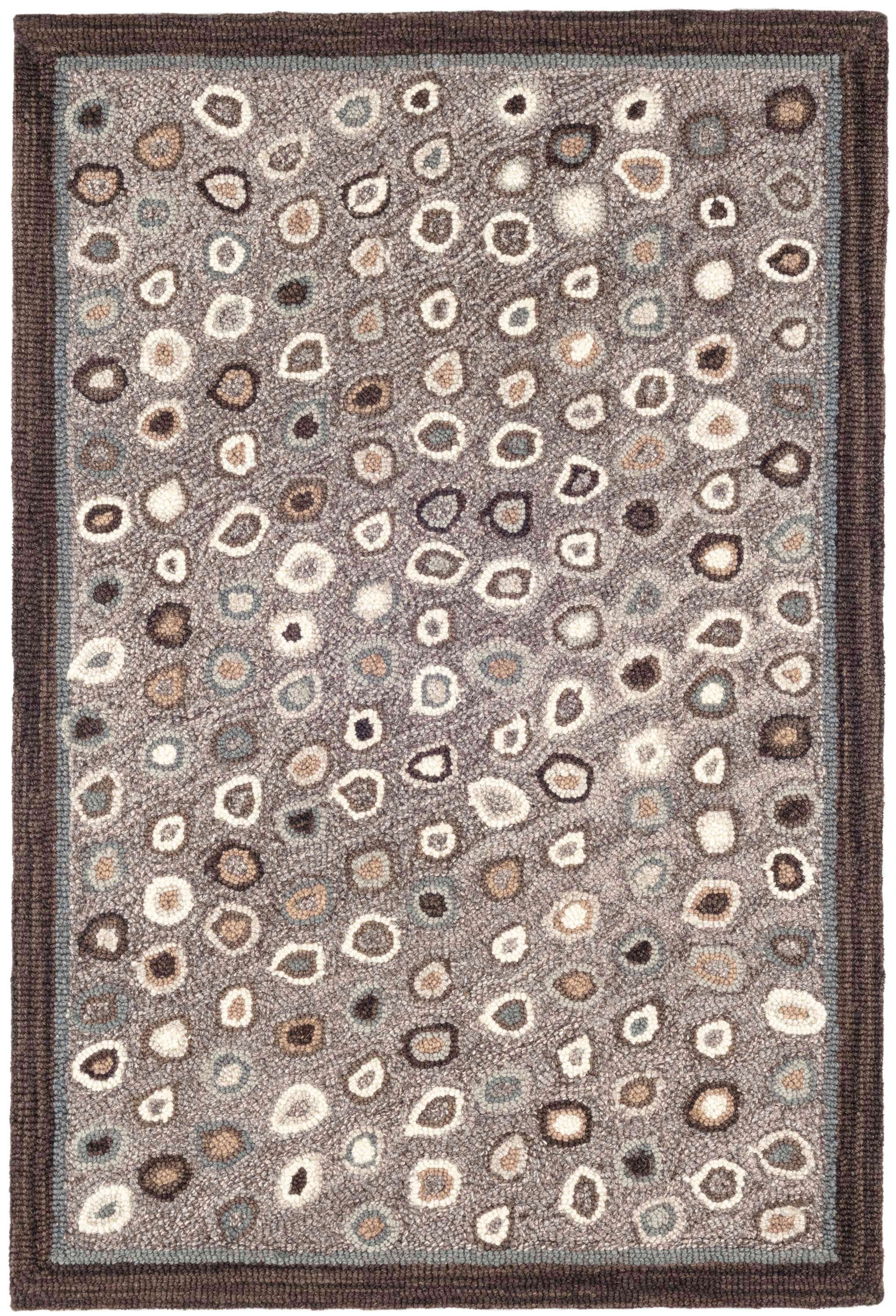 Cat's Paw Grey Micro Hooked Wool Rug Dash & Albert