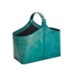 Charles Leather Turquoise Basket