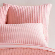 Comfy Cotton Coral Quilted Sham