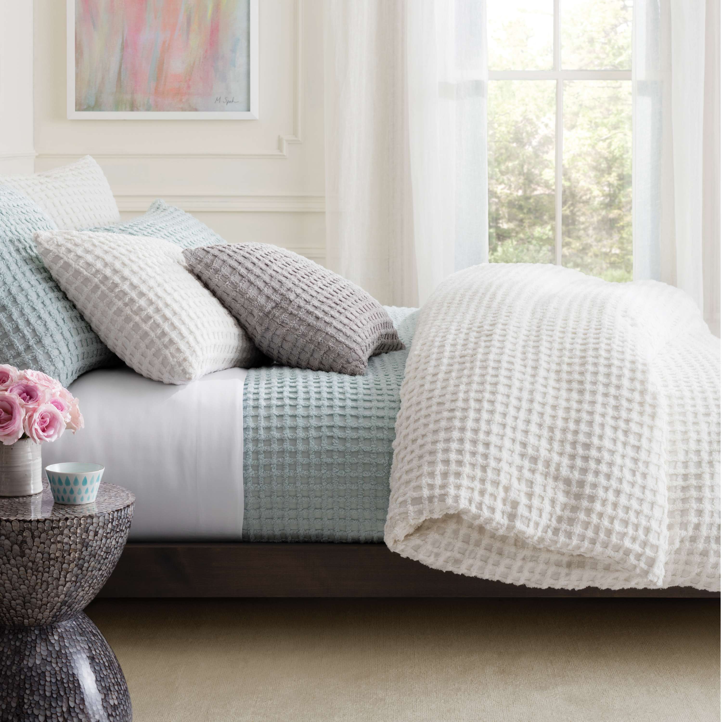 Gridwick Robin S Egg Blue Coverlet