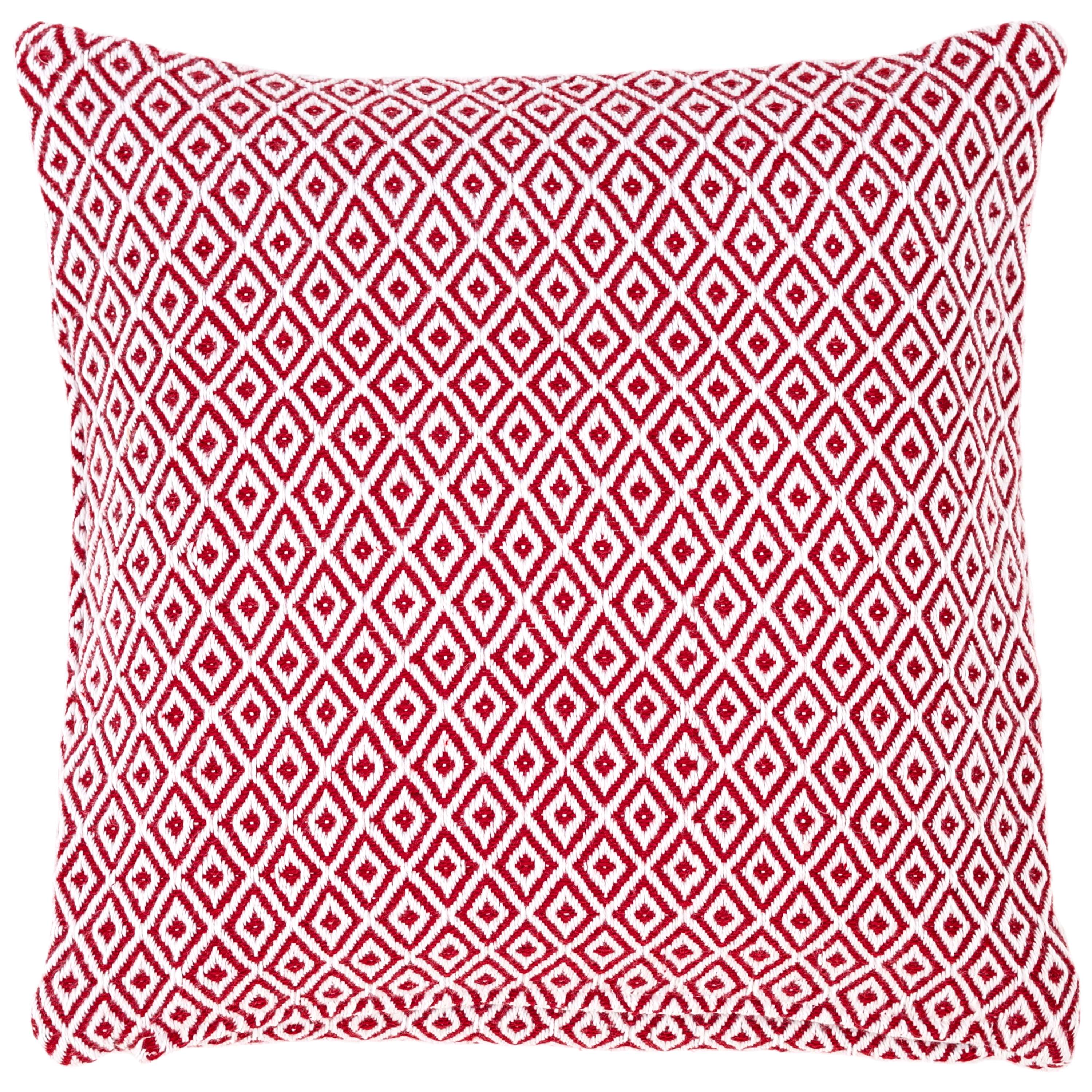 Crystal Red/White Indoor/Outdoor Pillow The Outlet