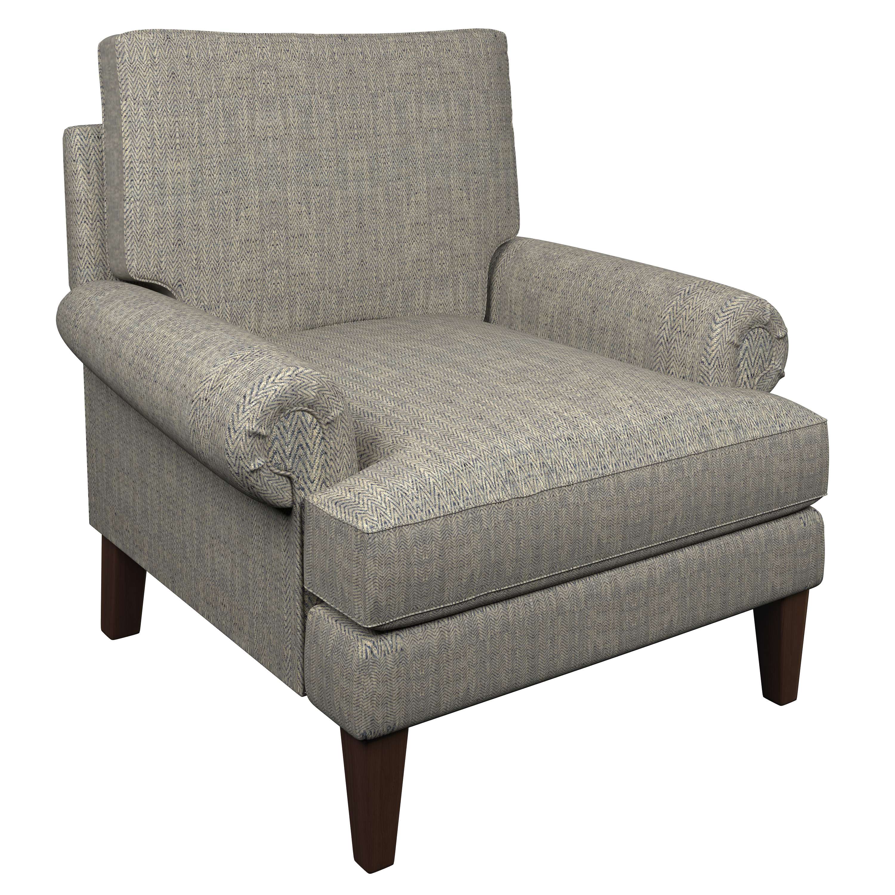 Chevron Indigo Easton Chair Furniture