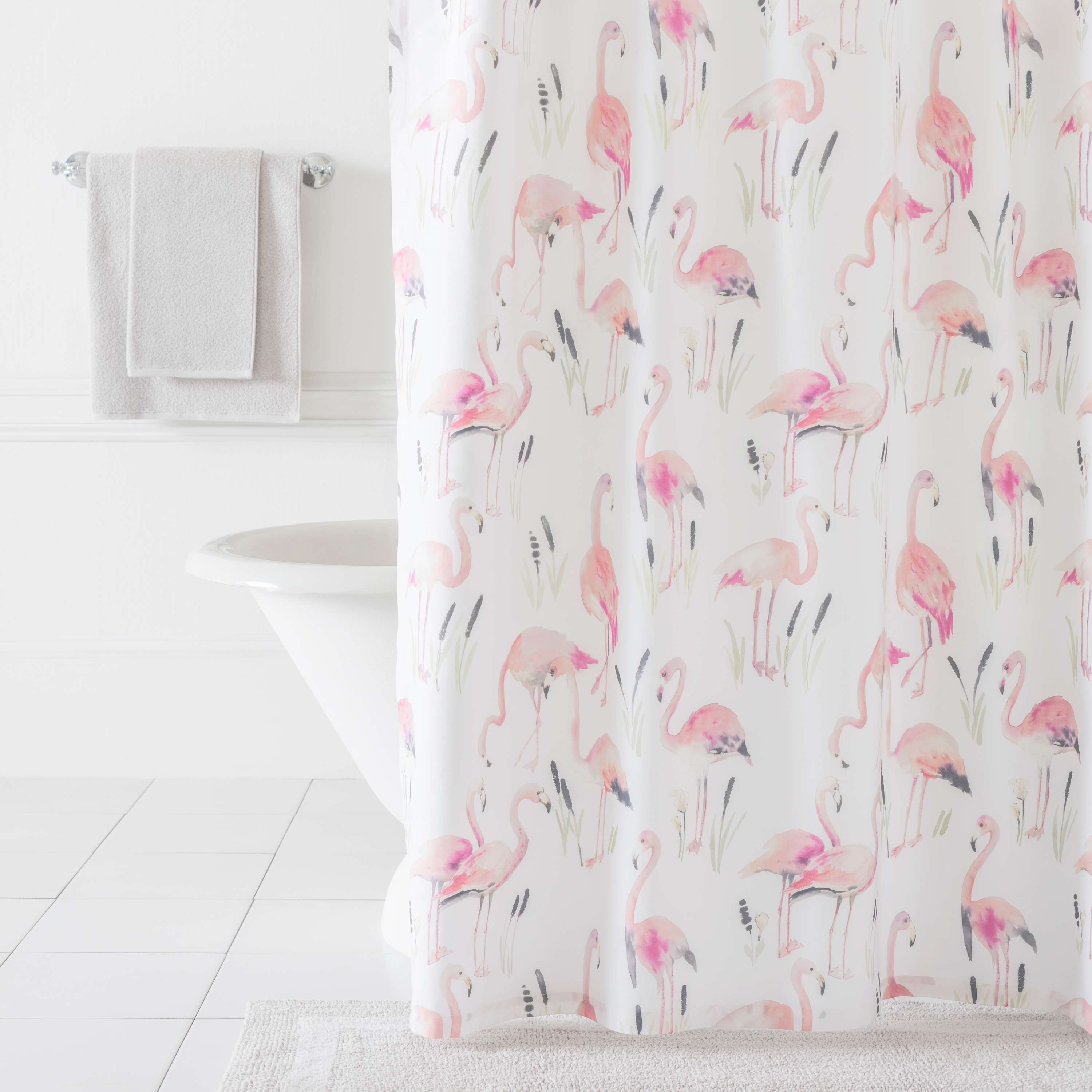 Flamingos Shower Curtain | Pine Cone Hill