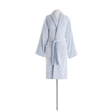 Frosted Fleece French Blue Shortie Robe
