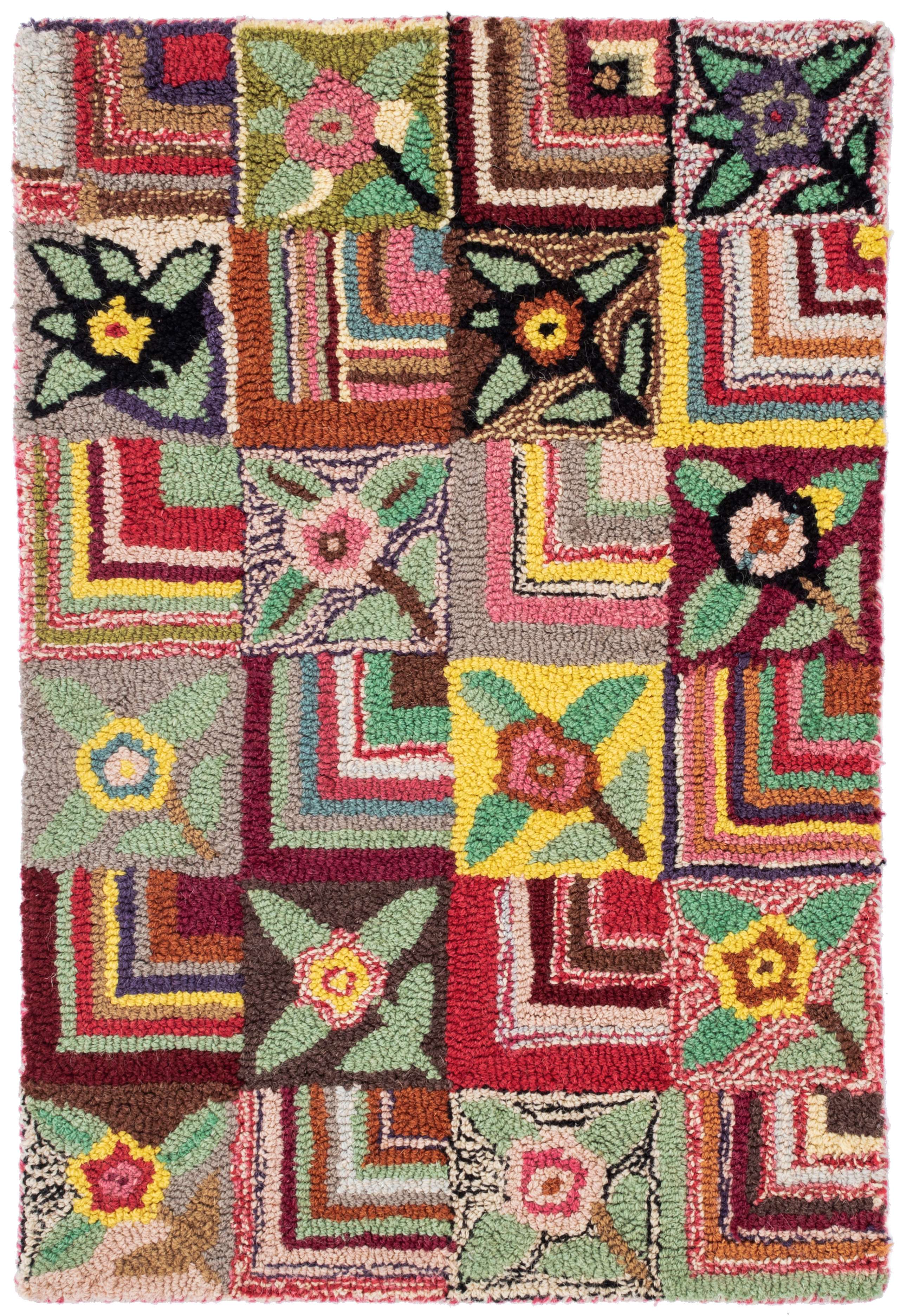 Gypsy Rose Wool Hooked Rug Dash Albert