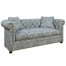 Ines Linen Blue Richmond Sofa