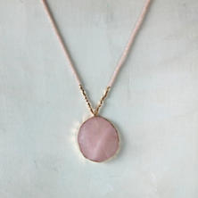 Belle Pink Quartz Necklace