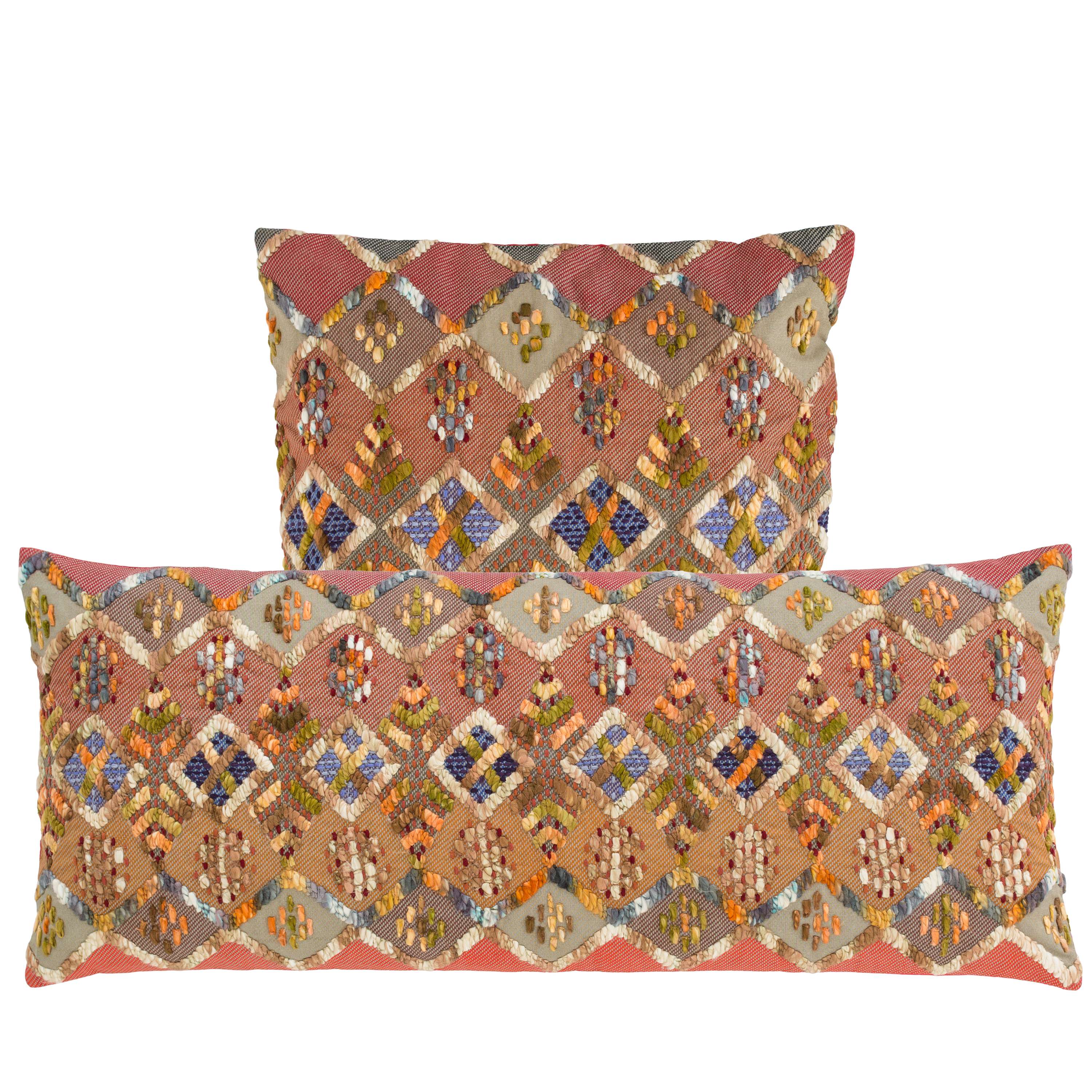 Kenya Embroidered Decorative Pillow Pine Cone Hill