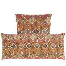 Kenya Embroidered Decorative Pillow