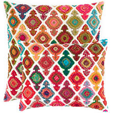 Kulu Embroidered Bright Decorative Pillow