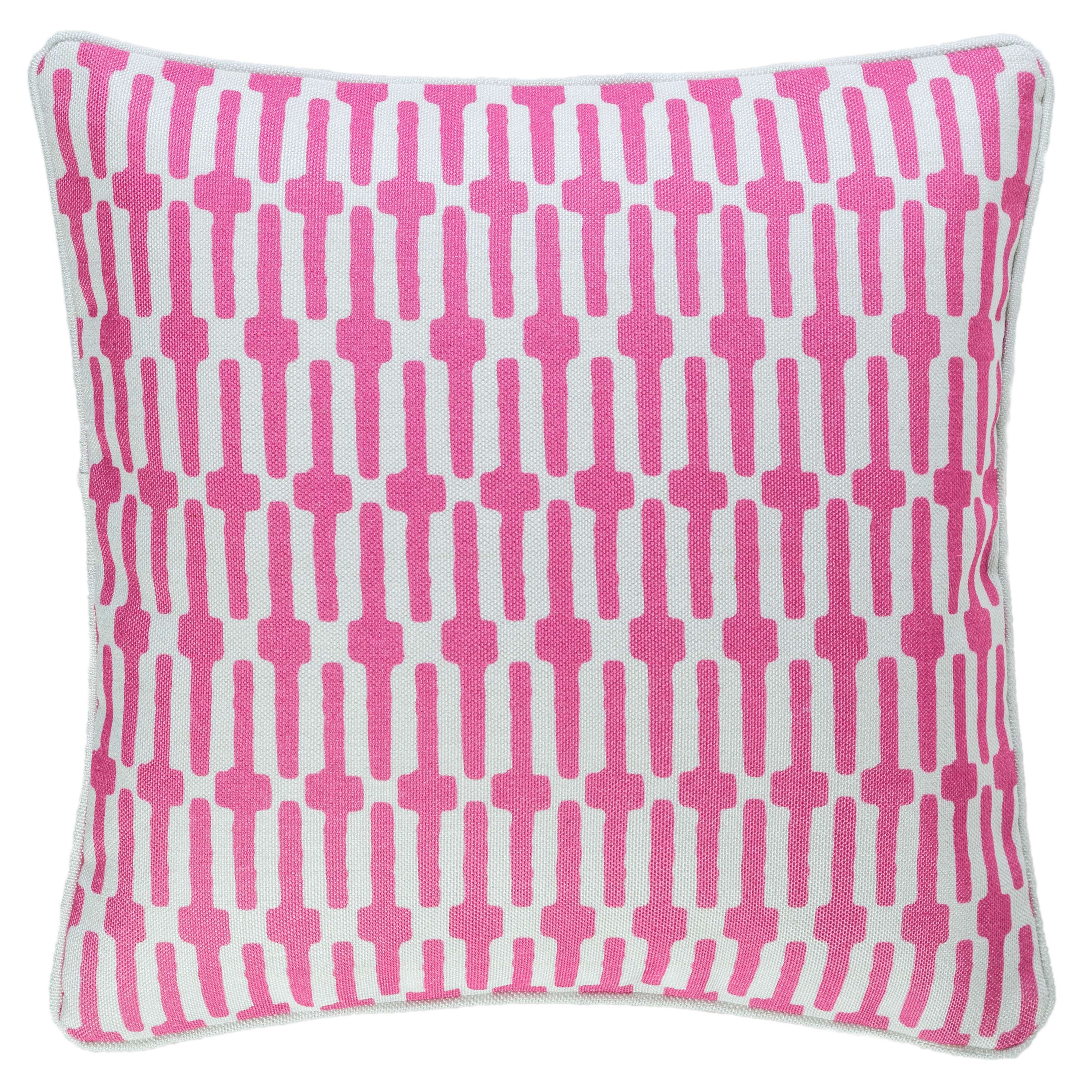 Links Fuchsia Indoor/Outdoor Decorative Pillow Fresh American