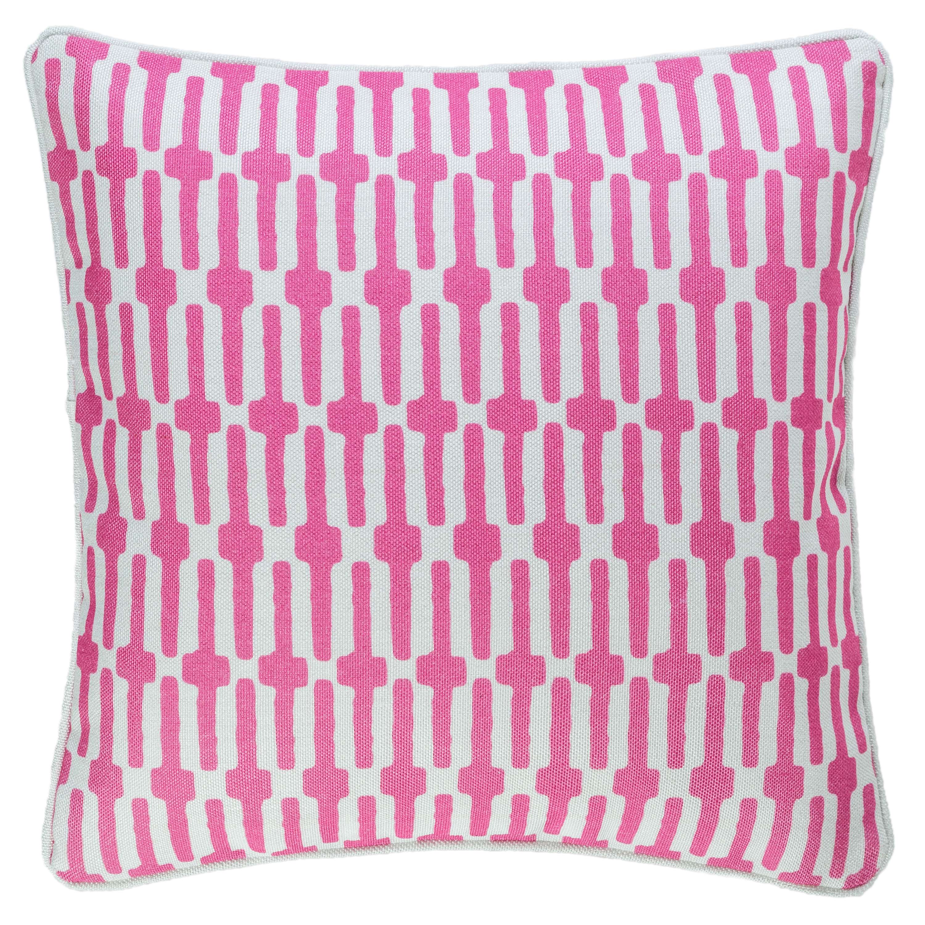 Links Fuchsia Indoor/Outdoor Decorative Pillow | Fresh American