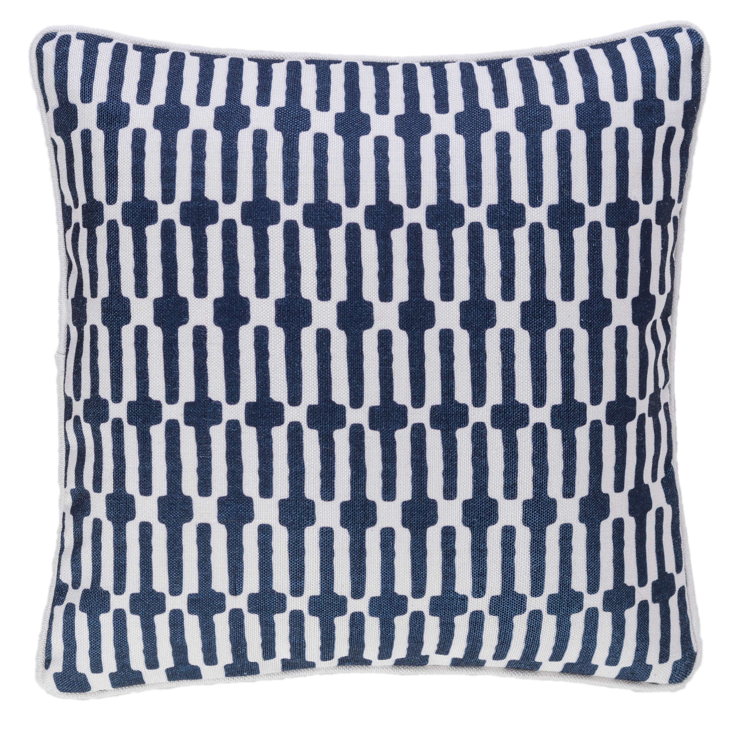 navy outdoor throw pillows