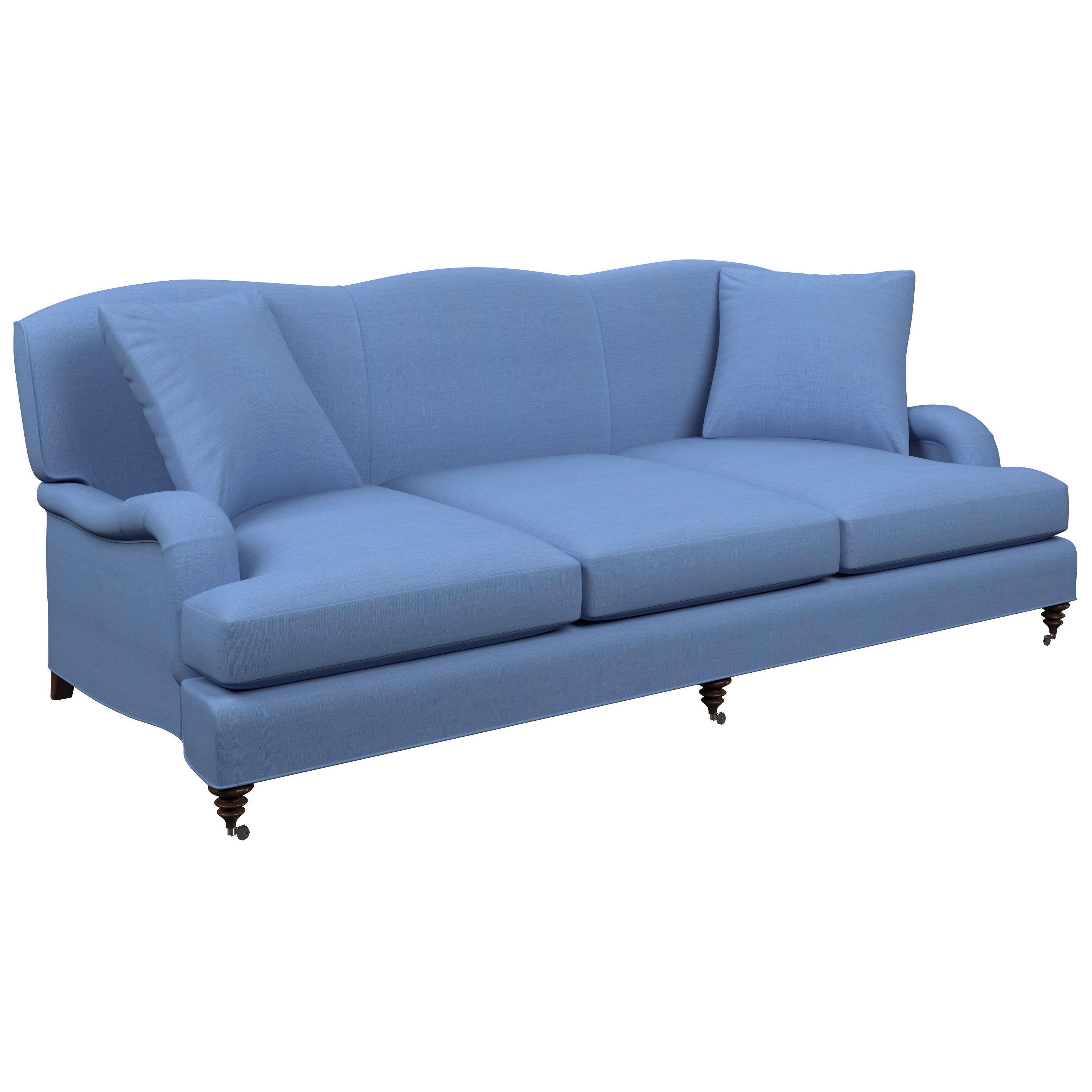 Estate Linen French Blue Litchfield 3 Seater Sofa | Furniture