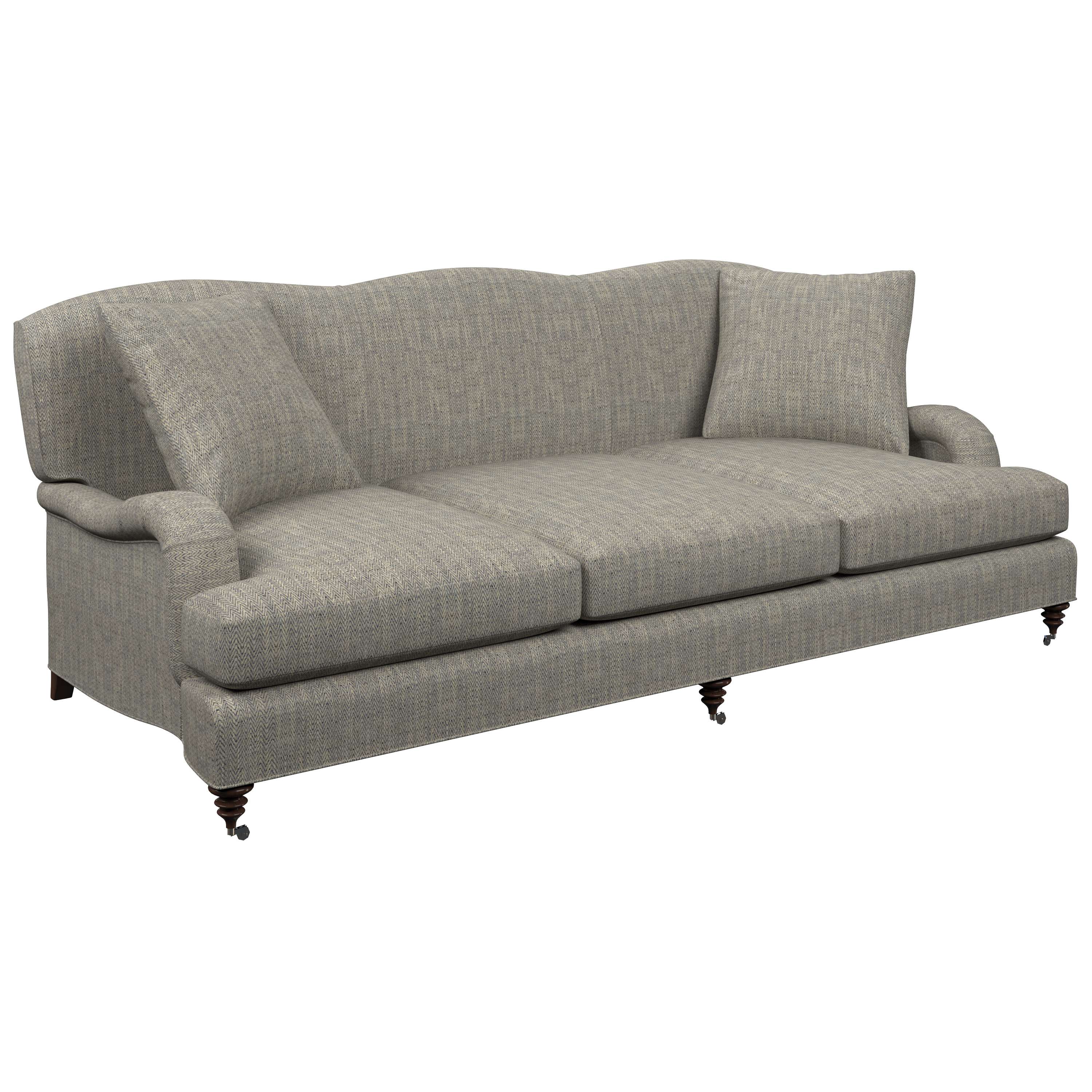 Chevron Indigo Litchfield 3 Seater Sofa