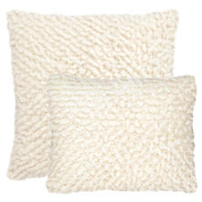 Mara Knit Ivory Decorative Pillow