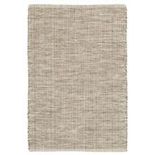 Marled Brown Woven Cotton Rug