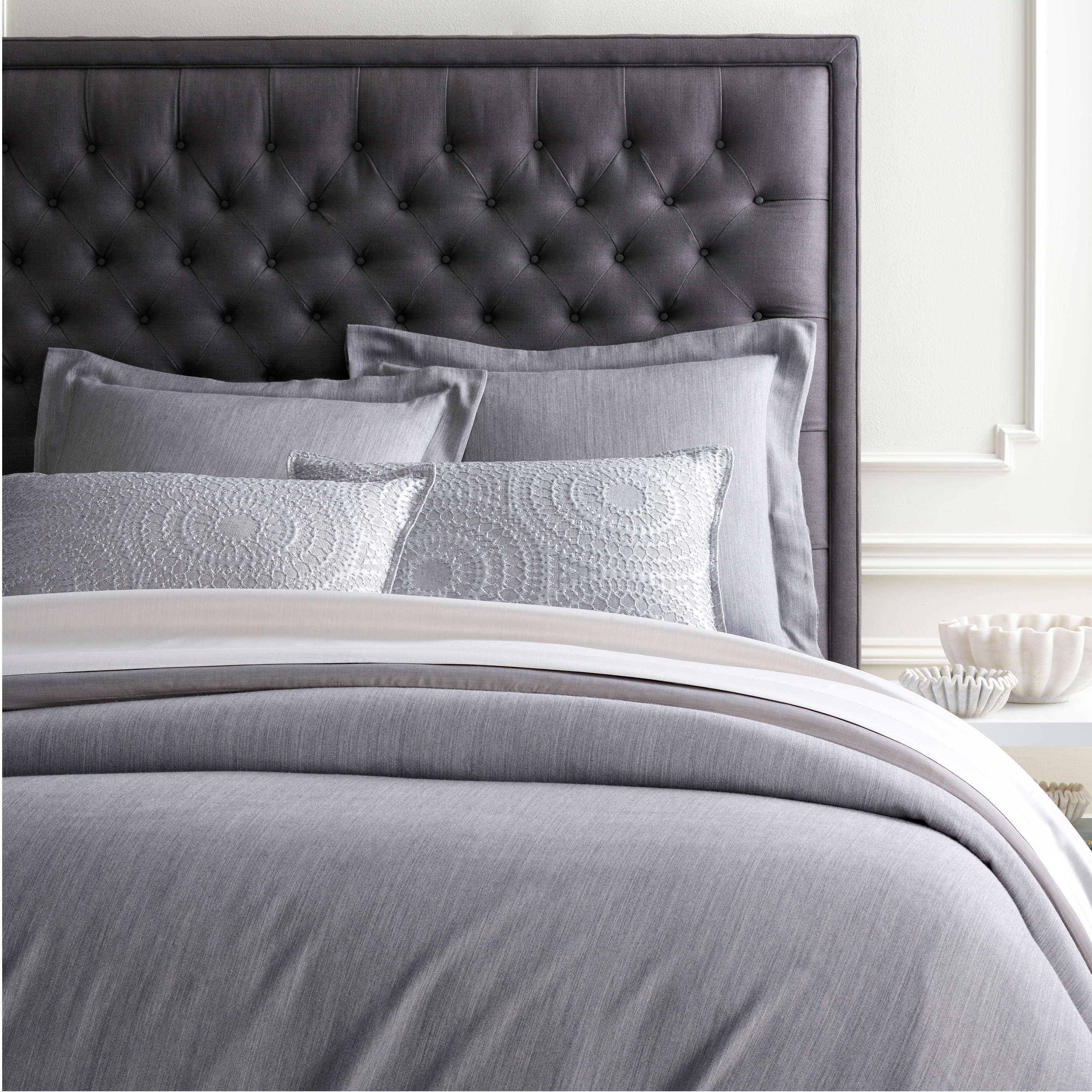 Massimo Silver Heather Duvet Cover Luxe