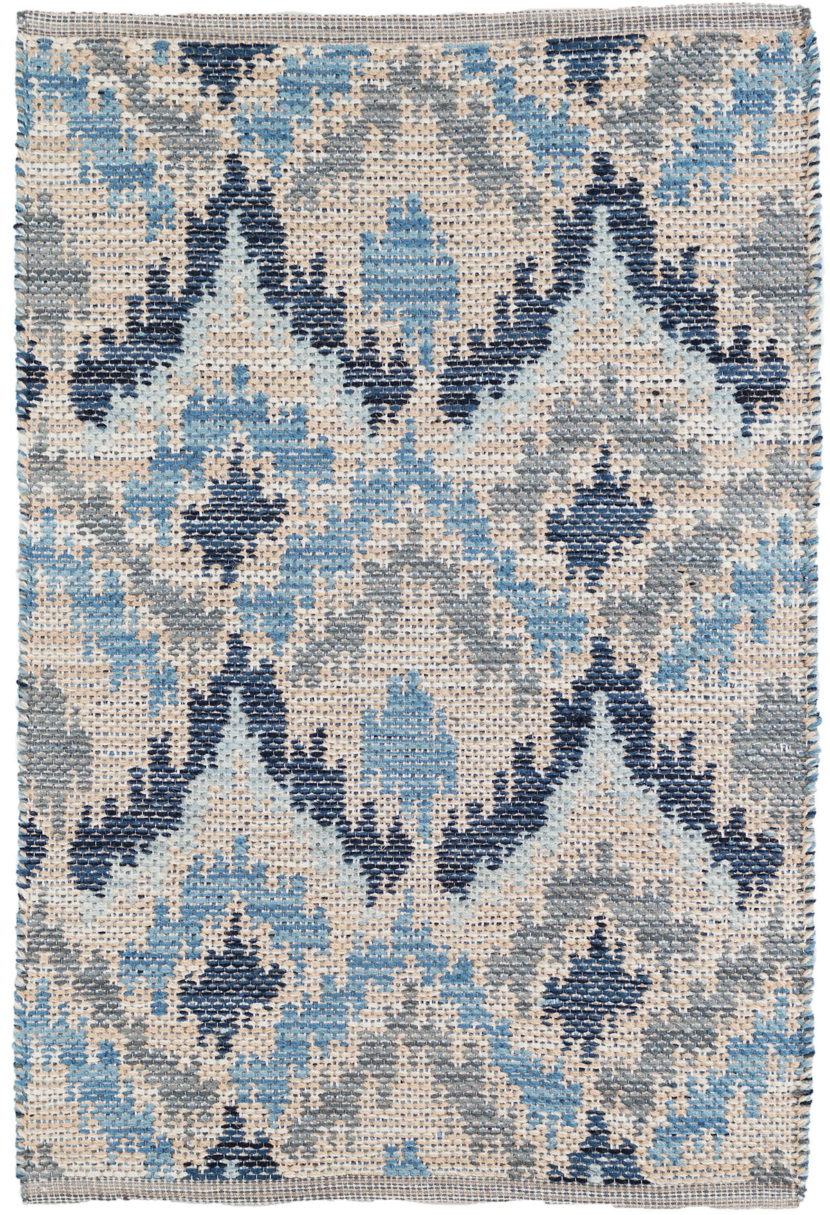 Medina Blue Jacquard Woven Wool Rug, Are Wool Rugs Good For High Traffic Areas