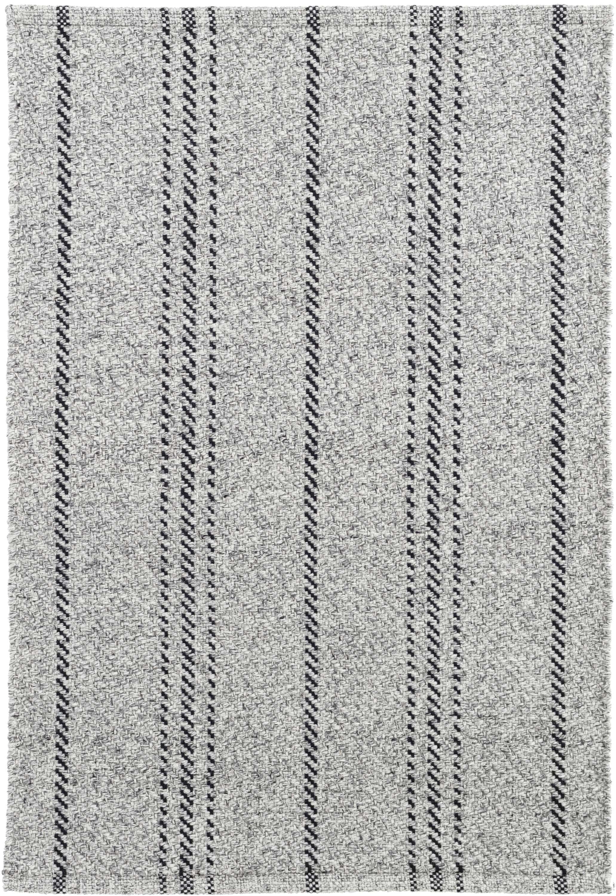 Melange Stripe Grey Black Indoor Outdoor Rug Dash Albert