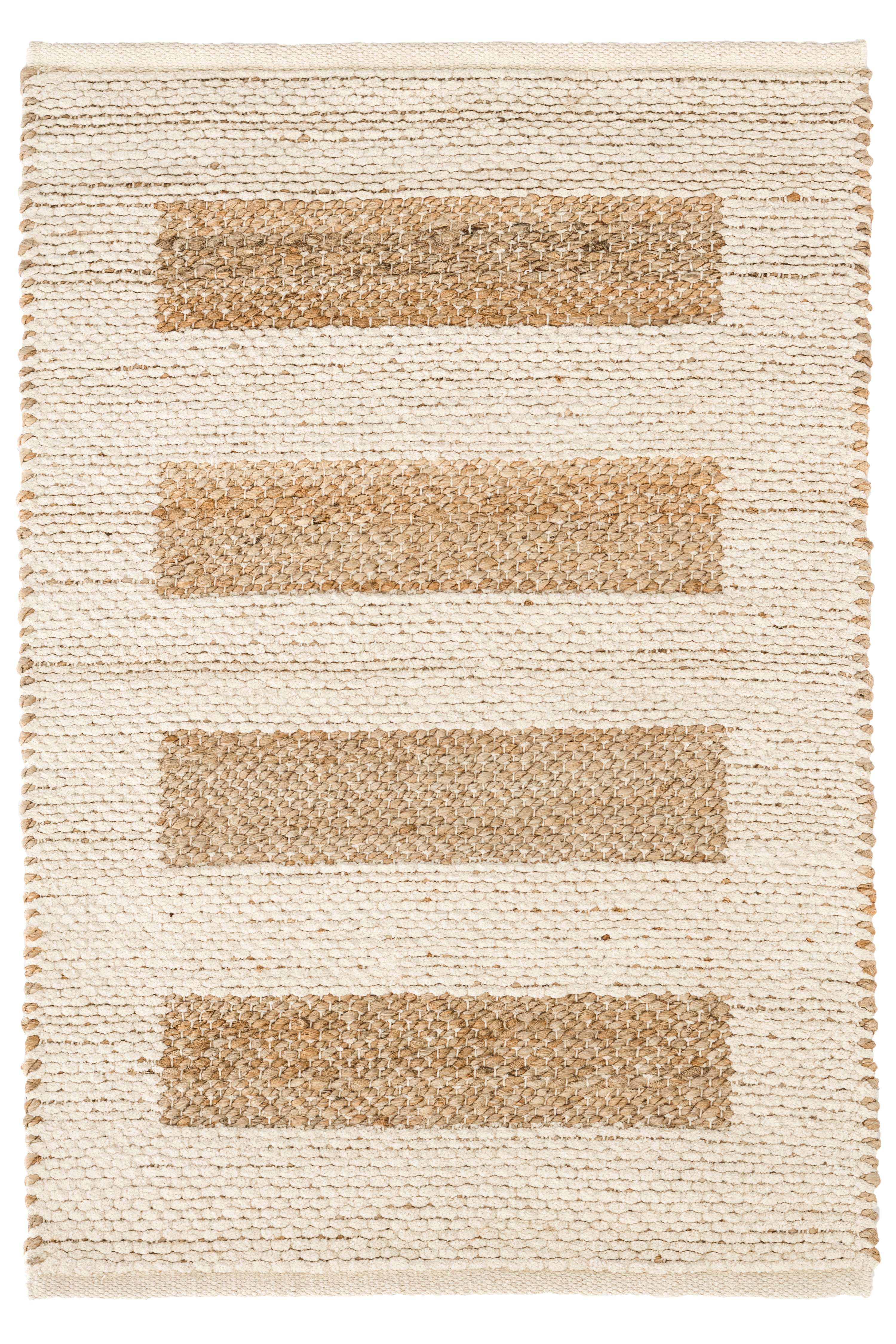 Milo Ivory Woven Jute/Cotton Rug Dash & Albert