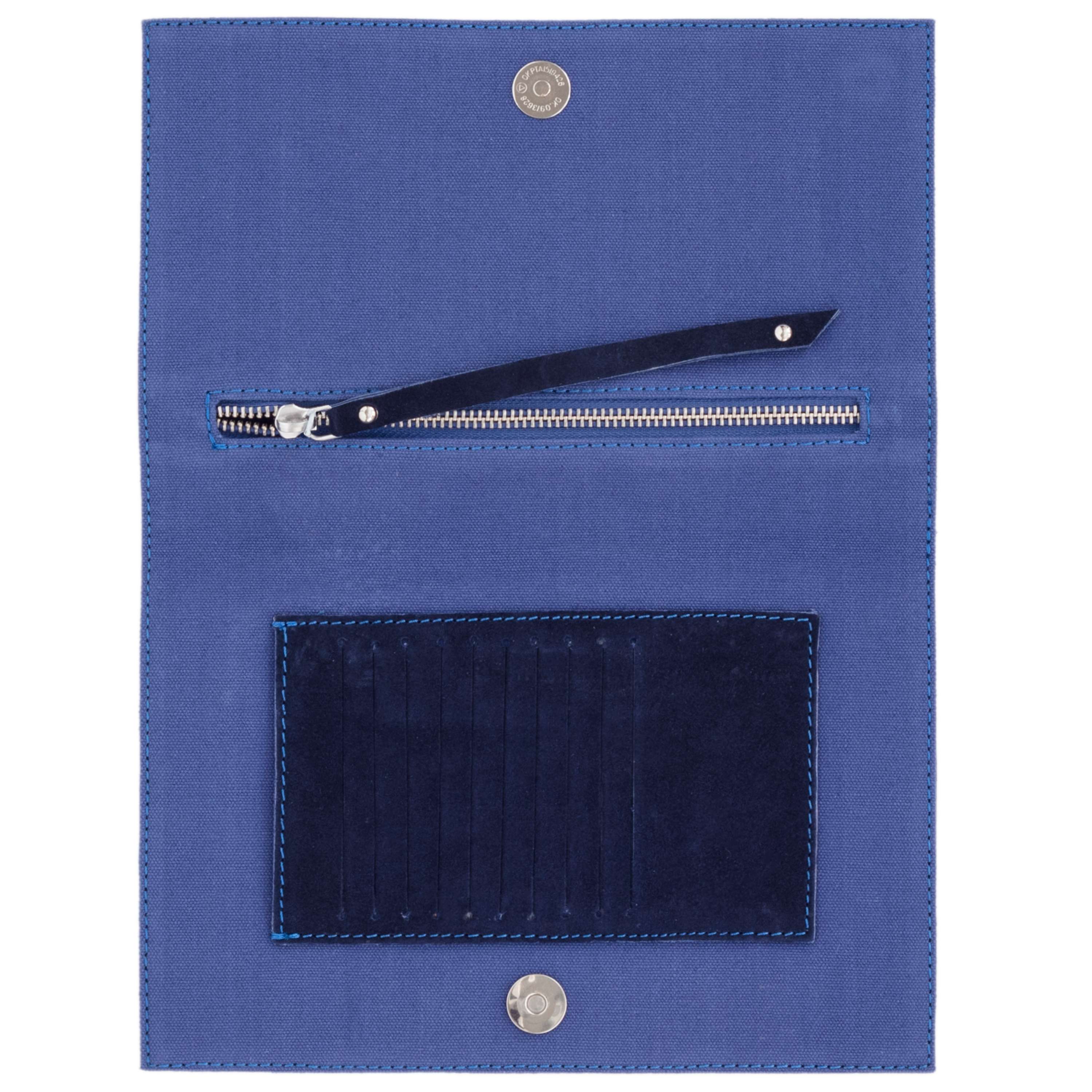 navy suede clutch